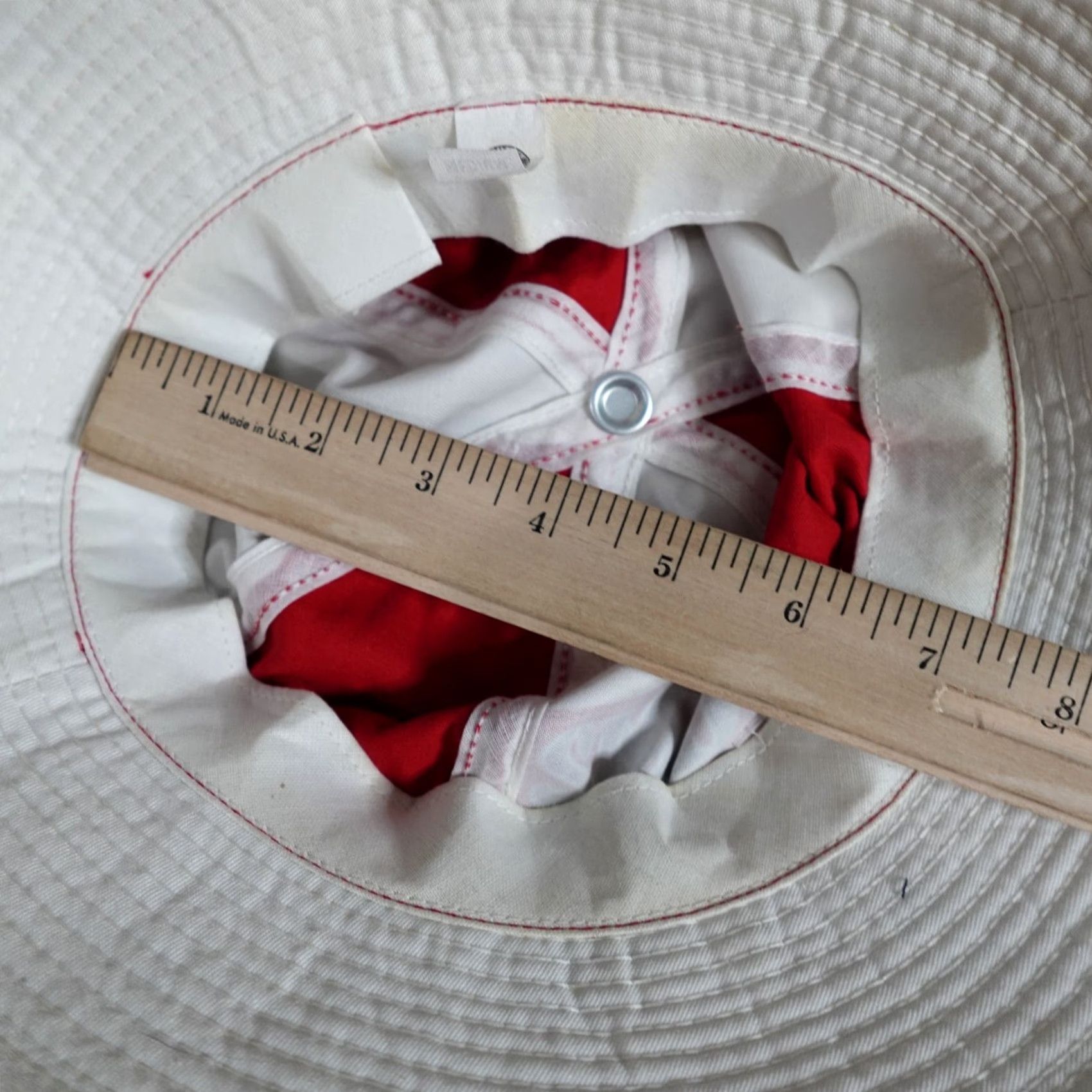 Vintage VINTAGE American Vintage Cam2 Motor Oil Bucket Hat White Red Unisex Adults Adjustable Small? Size ONE SIZE - 6 Thumbnail