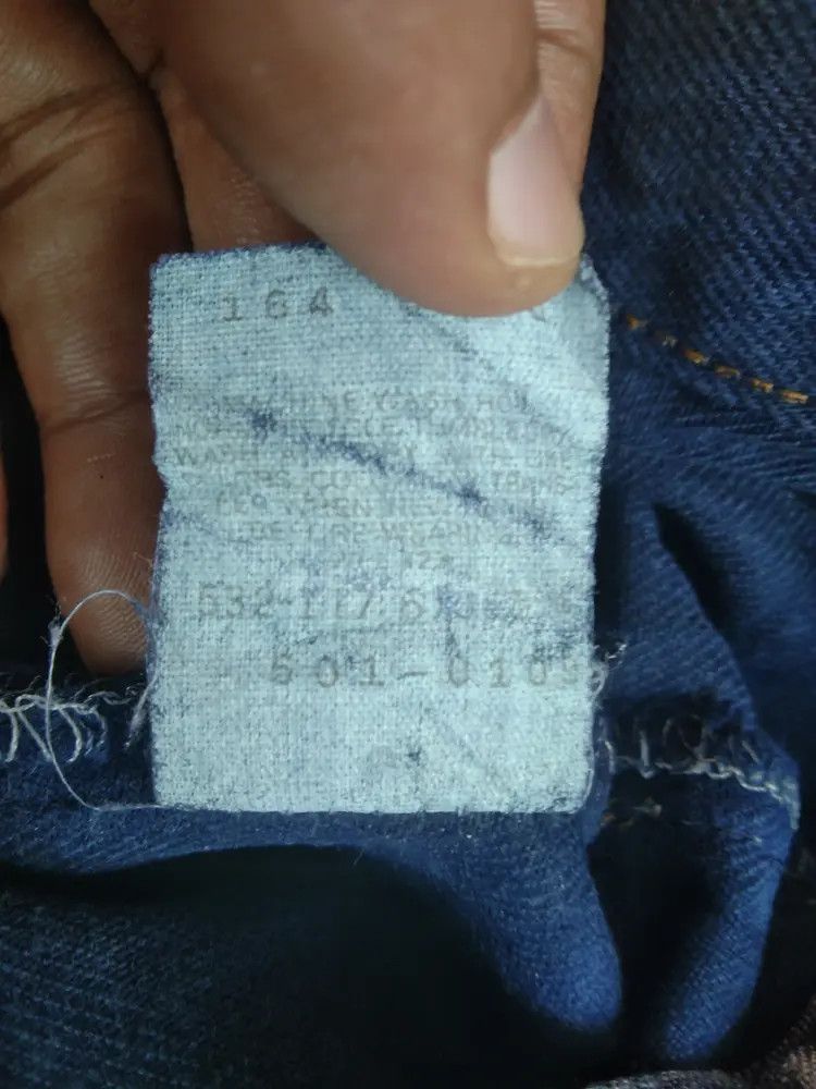 Levi's × Vintage 90s Vintage Levis 501 Made In USA Straight Leg Jeans 31x34 Size US 31 - 9 Thumbnail
