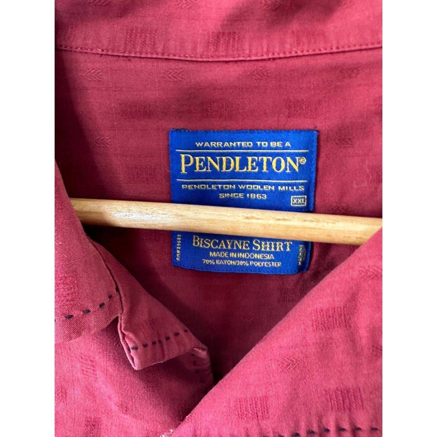 Pendleton Pendleton Red BISCAYNE Short Sleeve Button Down Men's XXL Size US XXL / EU 58 / 5 - 6 Thumbnail
