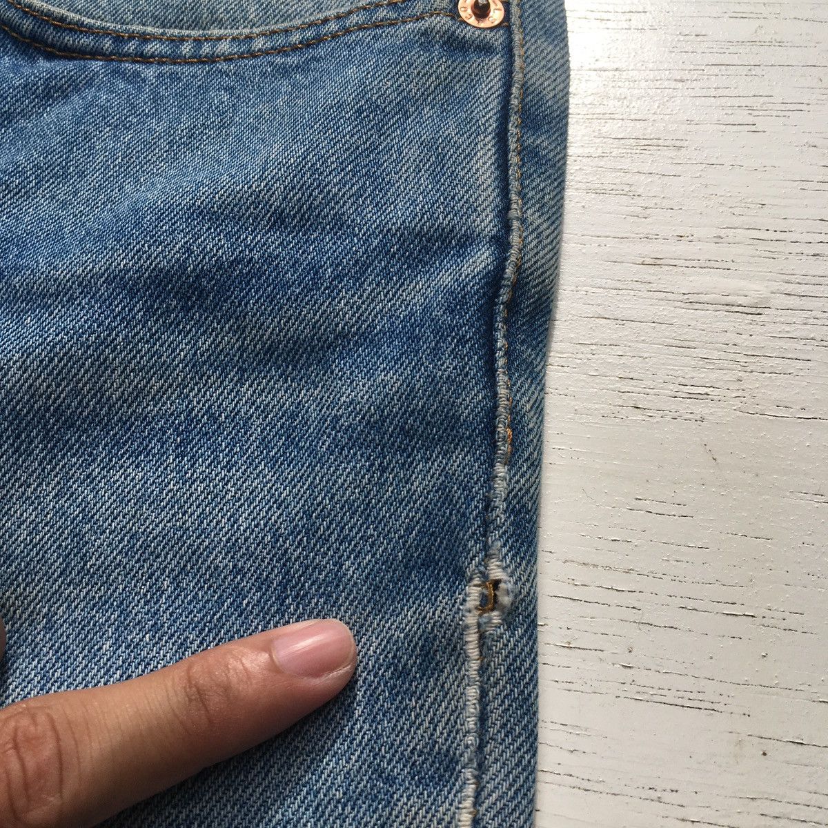 Levi's × Vintage 90s Vintage Levis 515 Jeans Distressed Grunge Size US 35 - 24 Thumbnail