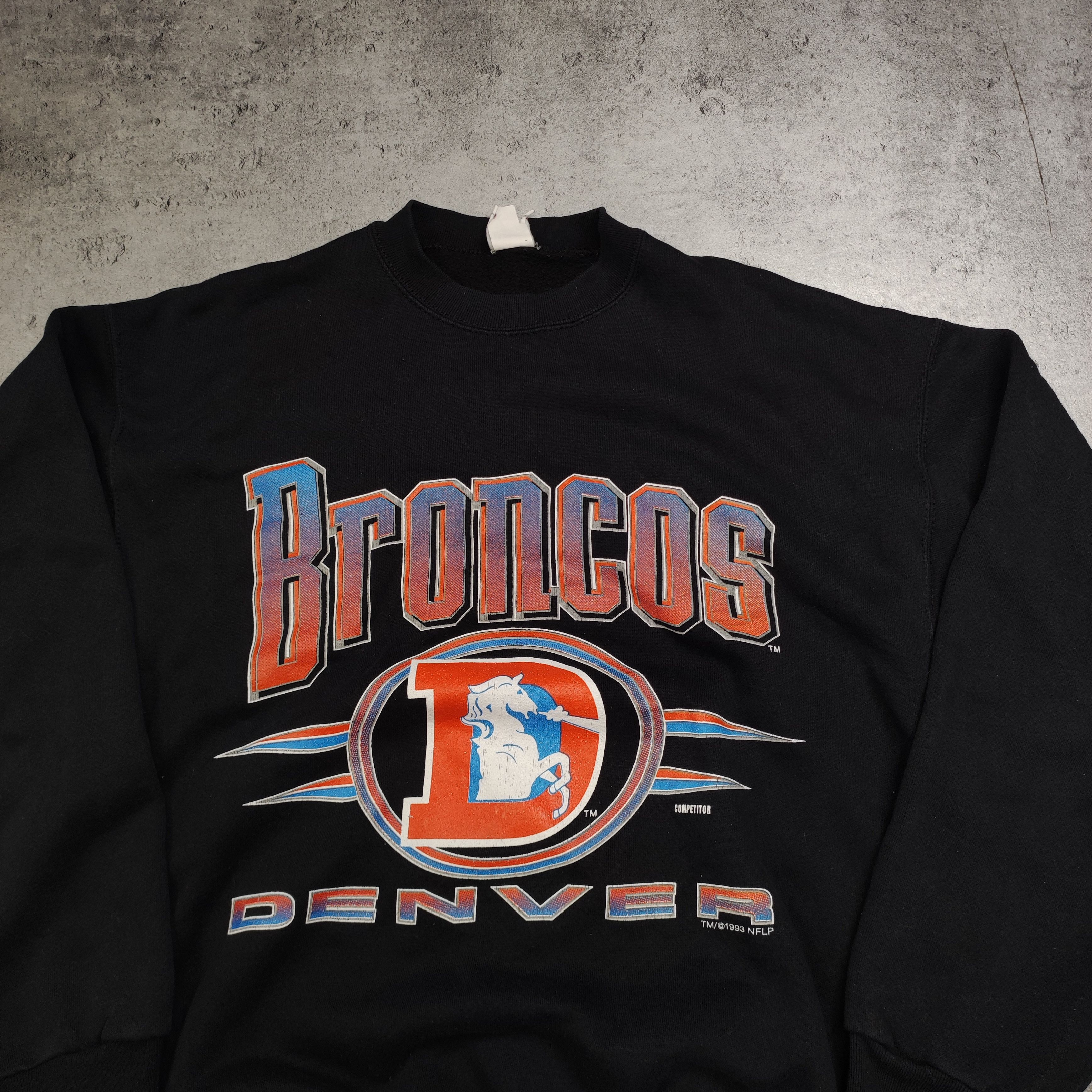 NFL × Vintage Vintage RARE 90s 1993 OG Broncos Denver NFL Sweatshirt Size US XL / EU 56 / 4 - 3 Thumbnail