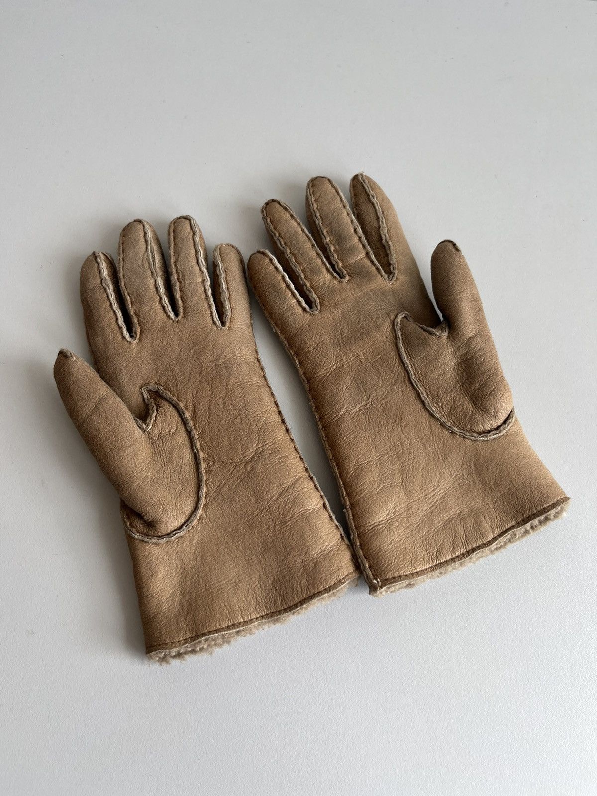 Jil Sander Archive Jil Sander AW05 hand stitched shearling gloves Size 28 - 4 Thumbnail