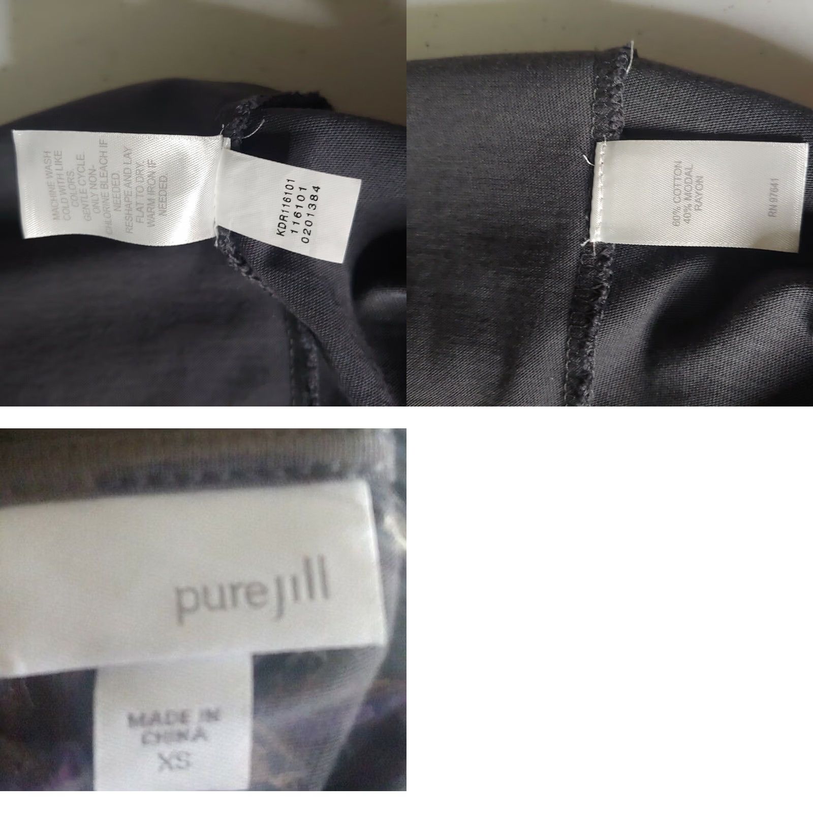 J. Jill J. Jill Maxi Dress XS Long Sleeve Knit Gray Modal Blend Pure Jill Minimalist V-Neck Pullover Women Size XS / US 0-2 / IT 36-38 - 8 Thumbnail