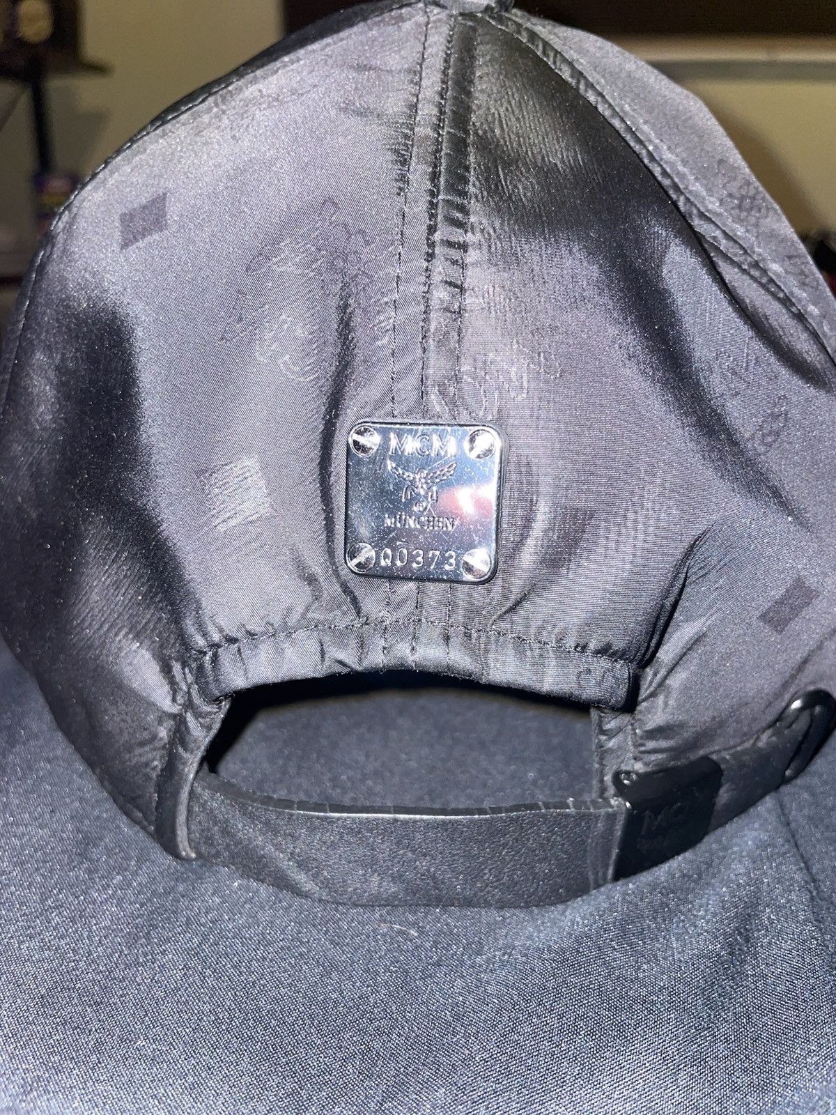 MCM MCM Black Monogram Logo print Hat Size ONE SIZE - 3 Thumbnail