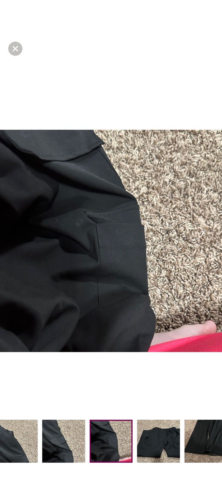 Other Black cargo pants Size 30" / US 8 / IT 44 - 6 Thumbnail