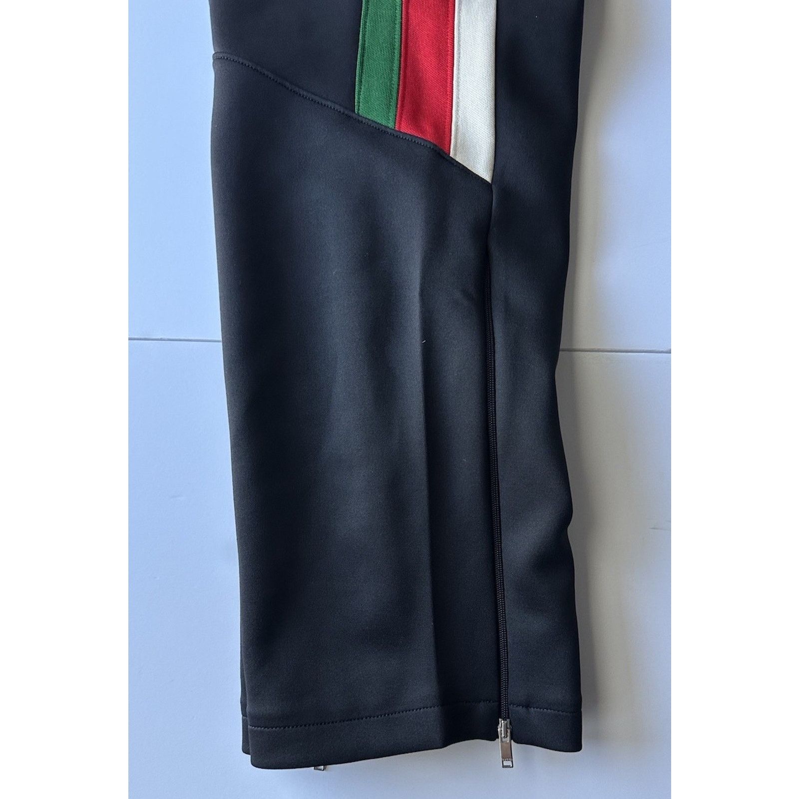 Gucci Neoprene Black Web Jogging Pants 3XL (36”) 698461