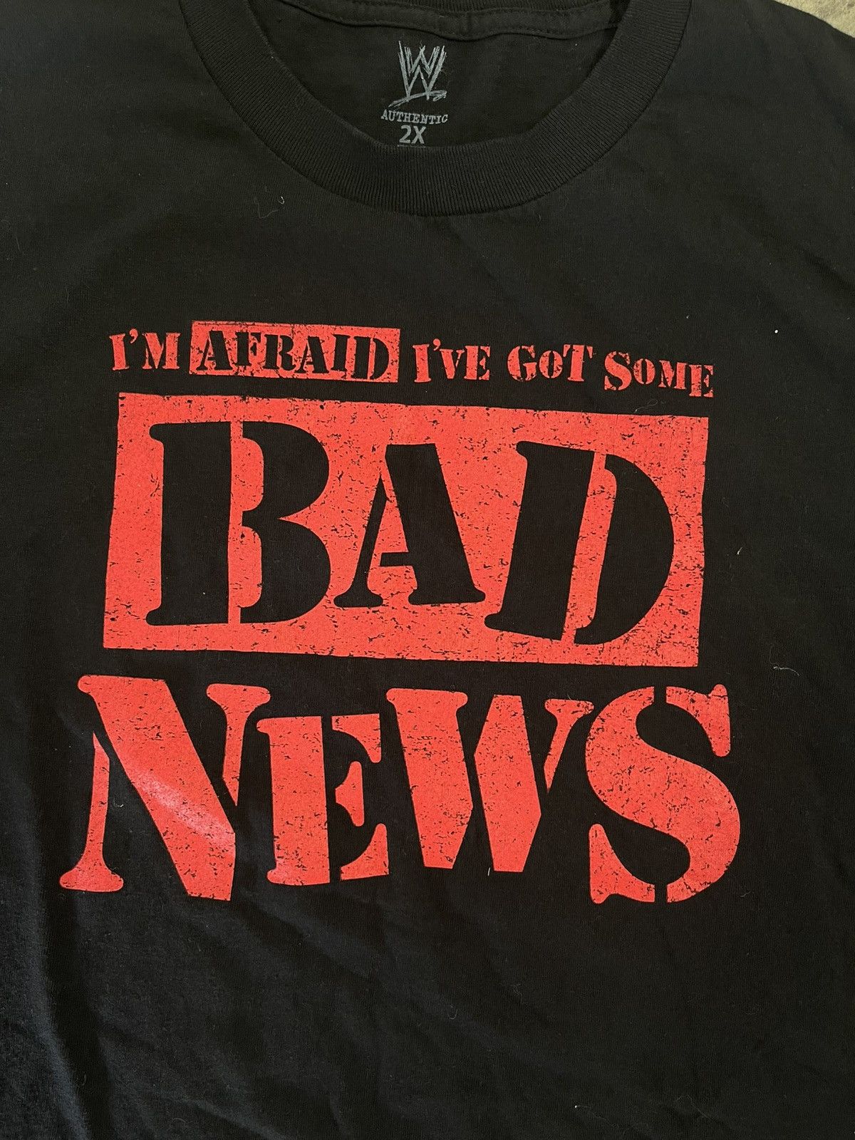 Vintage × WWE Y2K VINTAGE BAD NEWS PROMO TEE Size US XXL / EU 58 / 5 - 3 Thumbnail