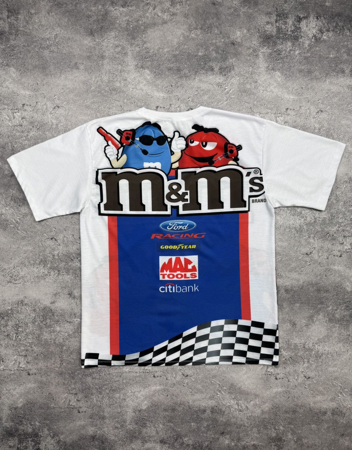 Vintage Vintage M&M’s Racing T-Shirt Y2K Streetwear Size US M / EU 48-50 / 2 - 2 Thumbnail
