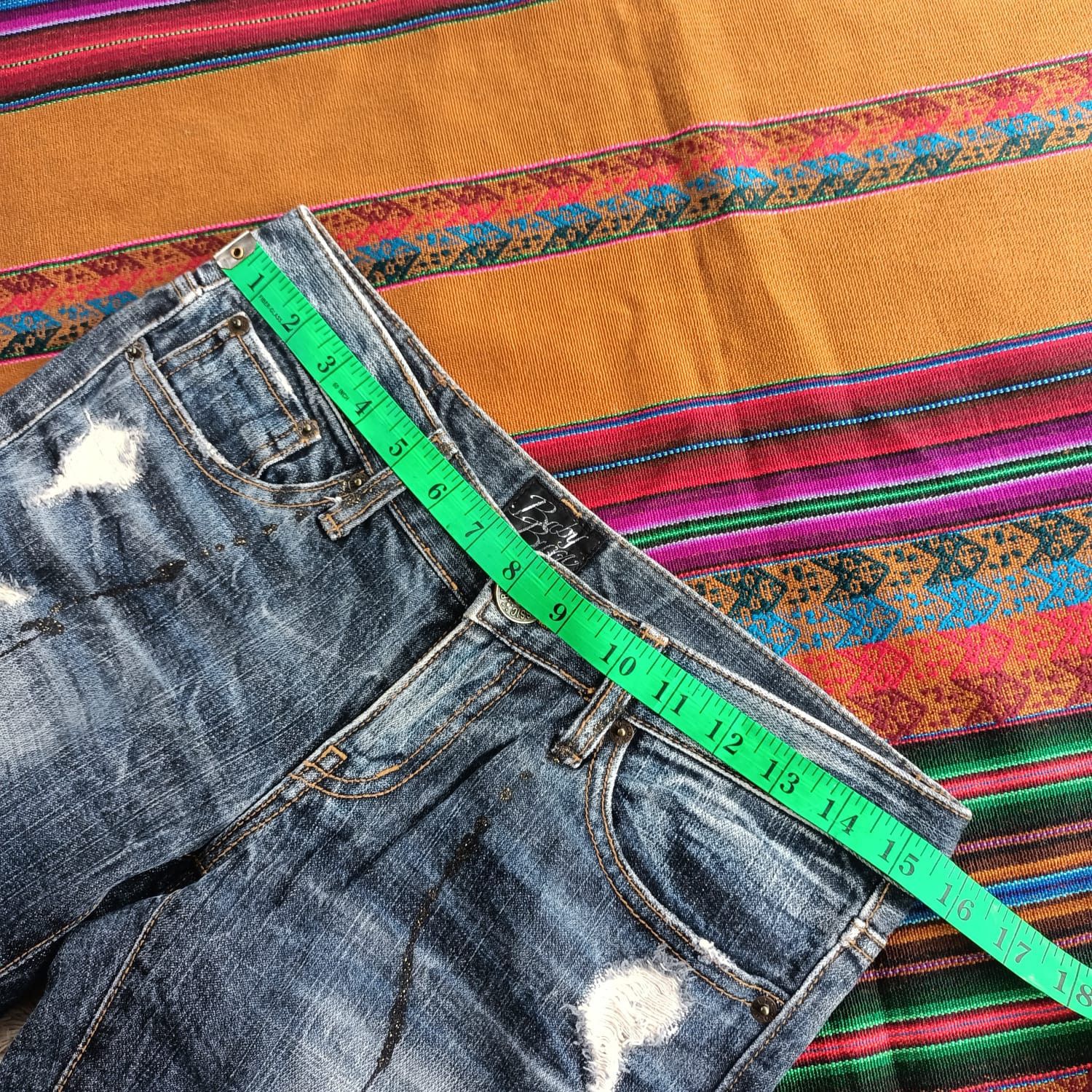 GOSTAR DE FUGA × Japanese Brand BB67J splatter paint flare denim Size US 31 - 9 Thumbnail
