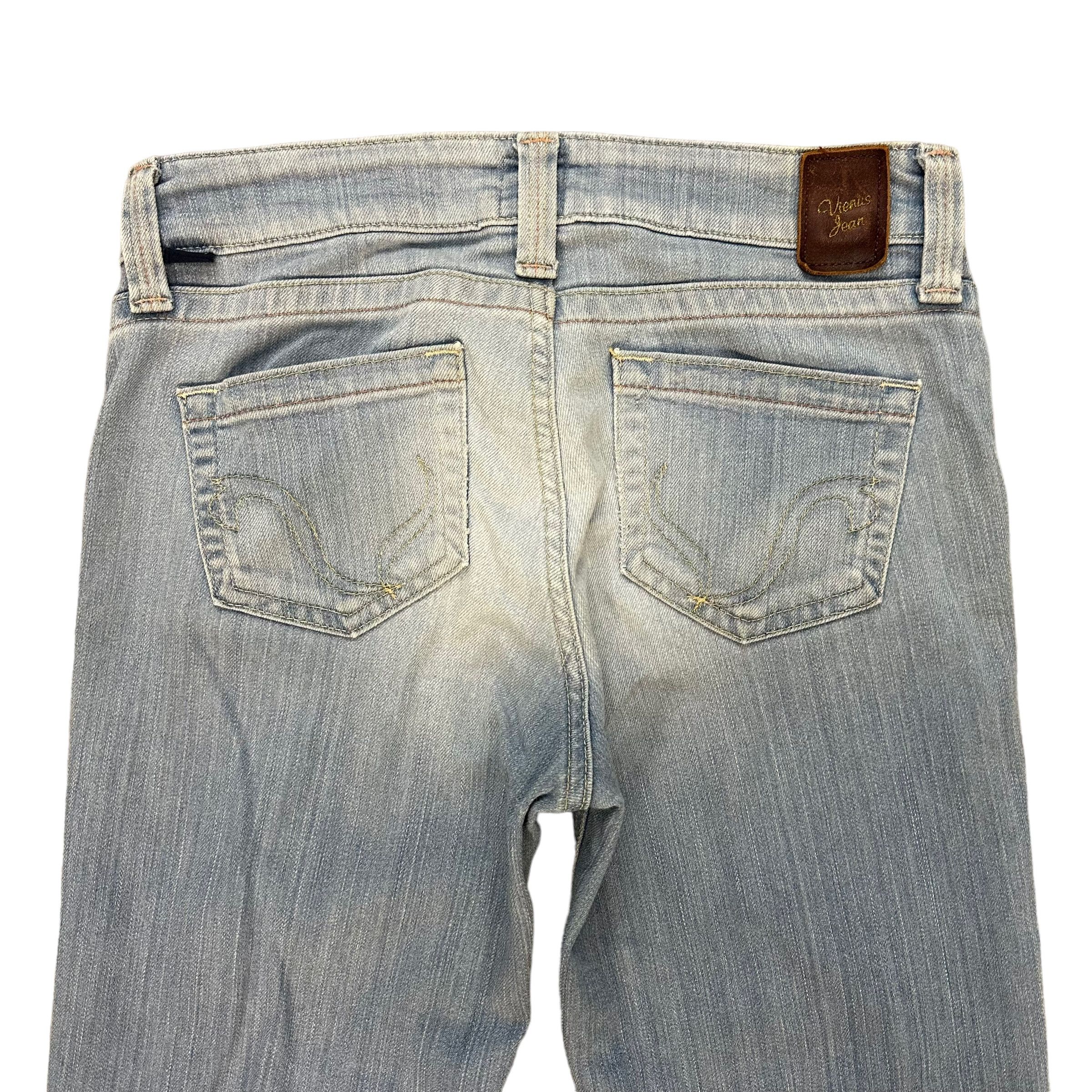 Edwin EDWIN VIENUS JEAN WASHED FLARE JEANS WIDE LEG #8891-035 Size 29" - 13 Thumbnail
