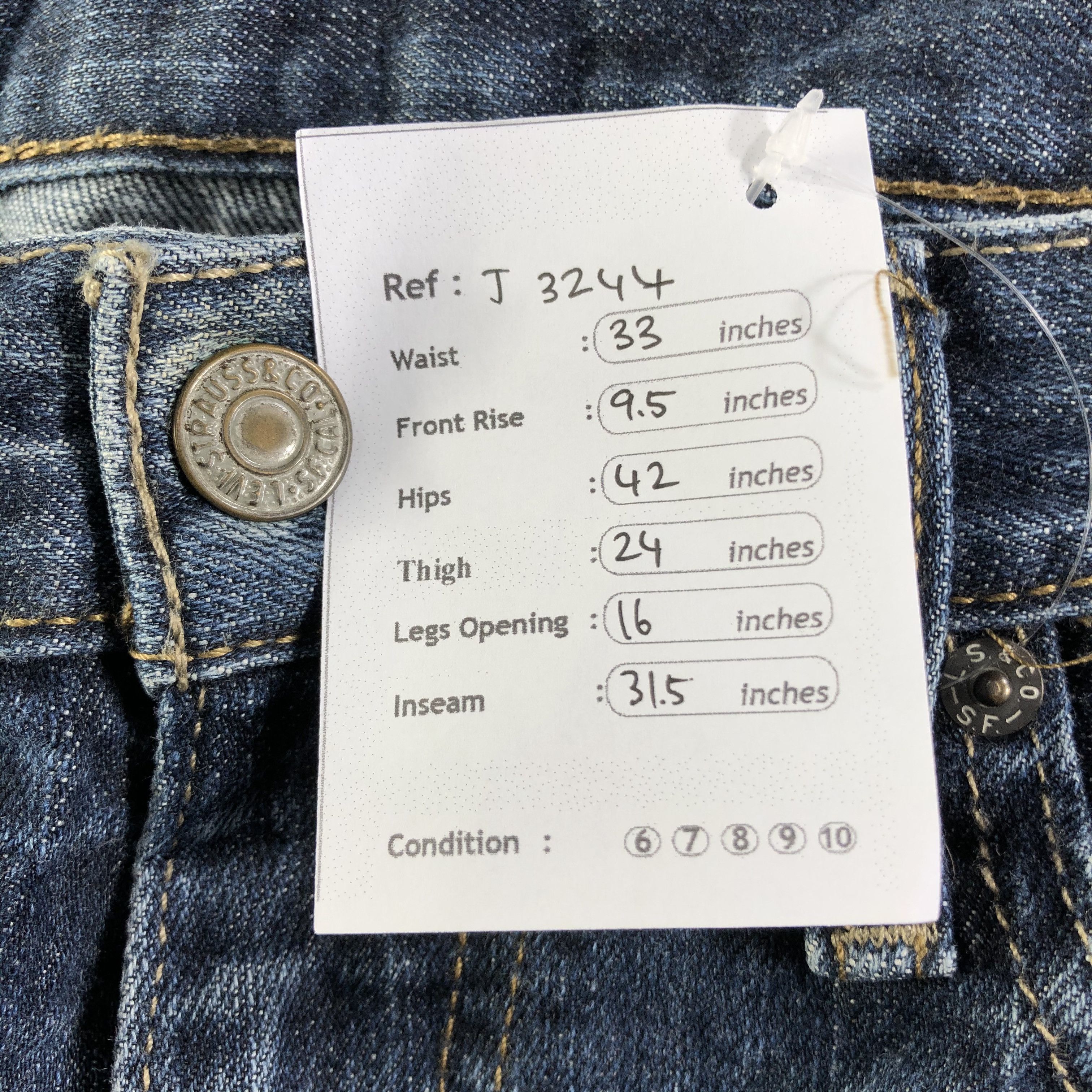Levi's Vintage Levis 514 Jeans-J3244 Size US 33 - 13 Thumbnail