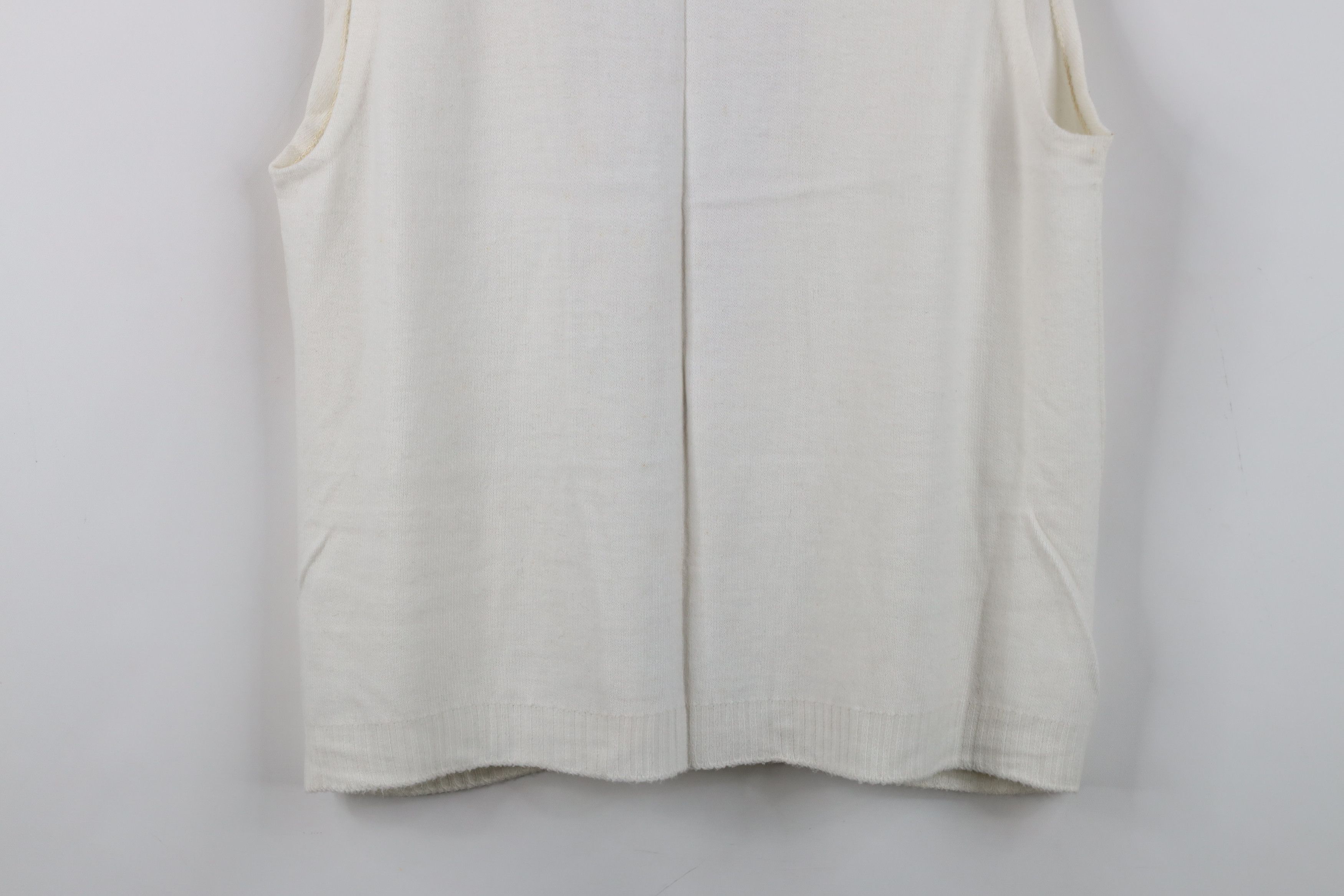 Vintage Vintage 50s Rockabilly Cat Eye Button Soft Knit Sweater Vest Size US M / EU 48-50 / 2 - 13 Thumbnail