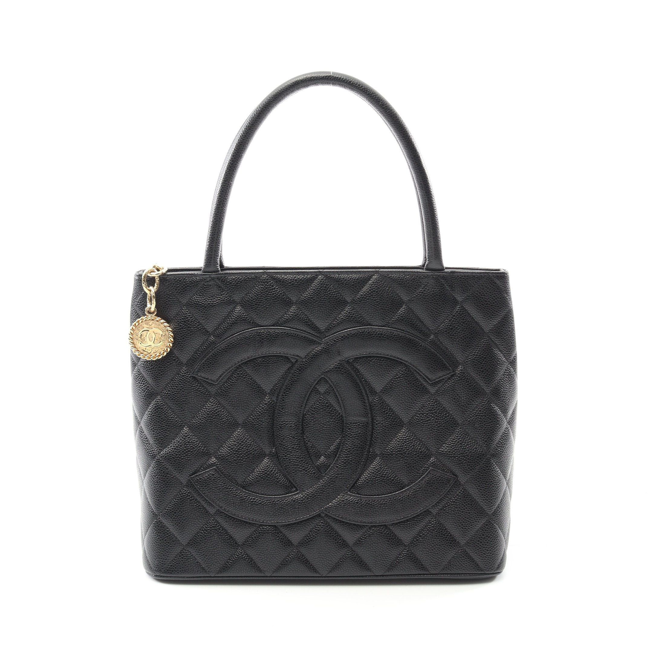 Chanel Chanel Reissue Tote Handbag Bag Caviar Skin Black Gold Hardware Size ONE SIZE - 1 Thumbnail
