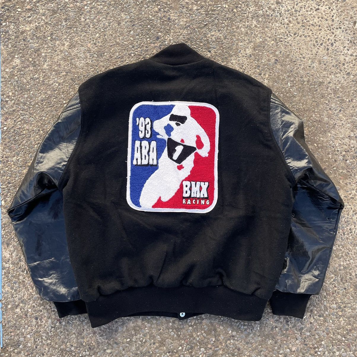 Vintage Very Rare 1993 ABA BMX Racing Varsity Jacket Size US XL / EU 56 / 4 - 1 Thumbnail