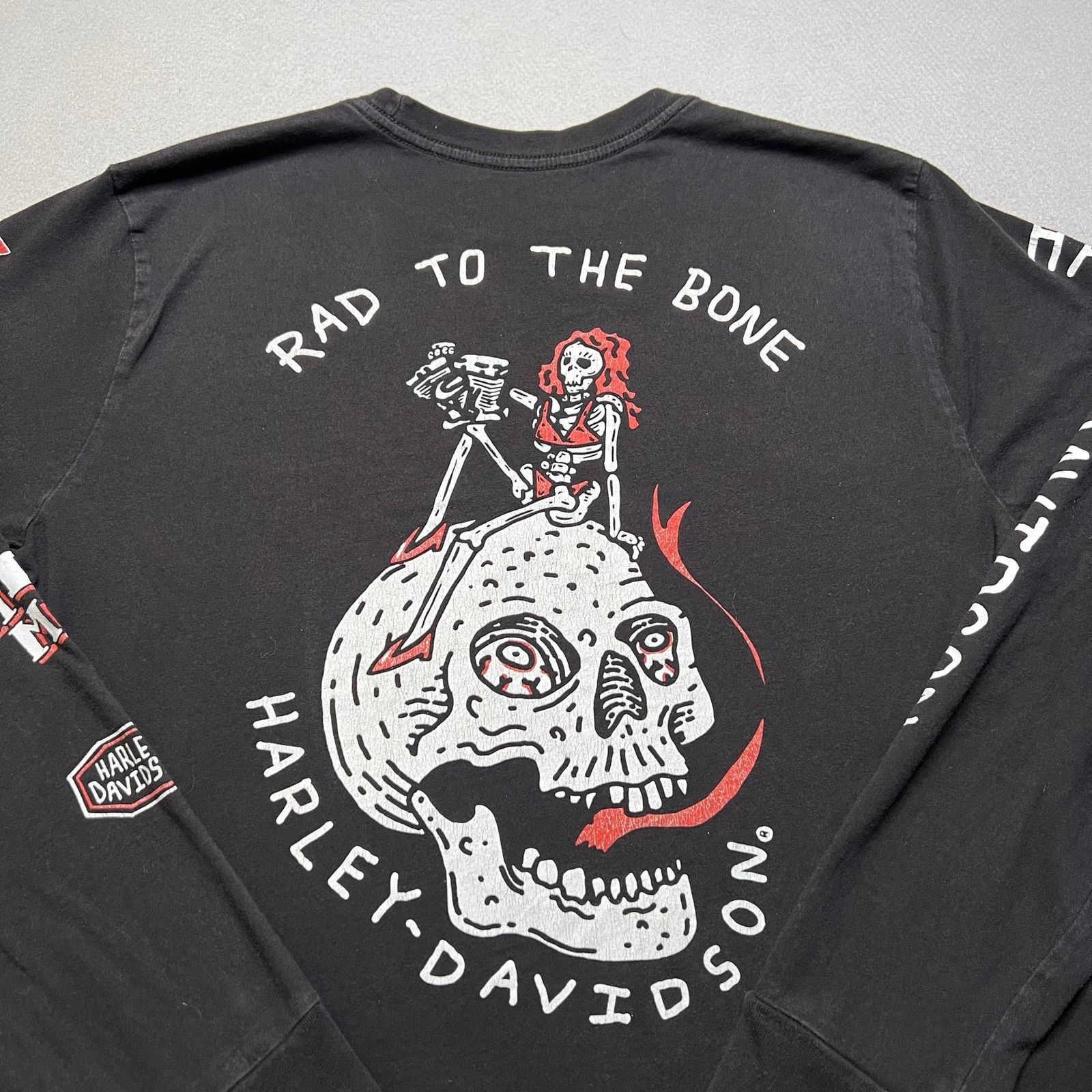 Harley Davidson Harley-Davidson Rad To The Bone Shirt Skull Graphic Large Size US L / EU 52-54 / 3 - 6 Thumbnail