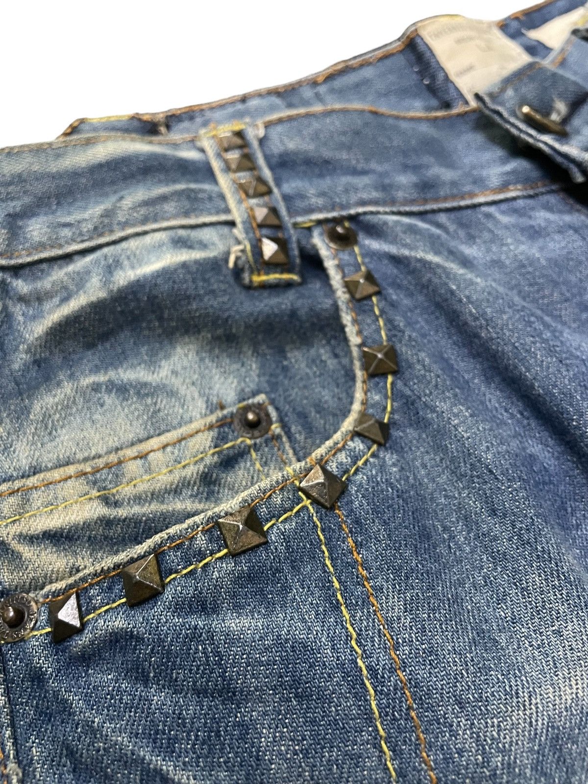 Hysteric Glamour × Taverniti Taverniti Baggy Loose Studded Jeans Size US 32 / EU 48 - 10 Thumbnail