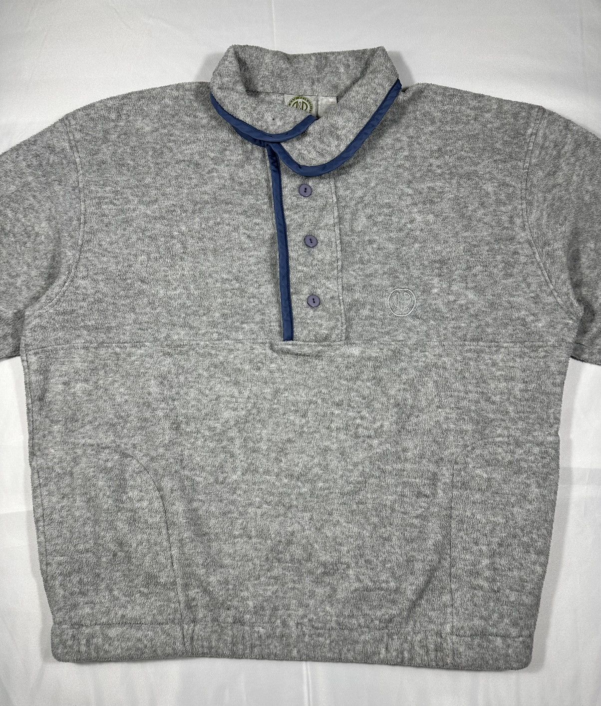 Vintage Vintage R&R Sport 90s Fleece Button Sweatshirt Size US XL / EU 56 / 4 - 4 Thumbnail