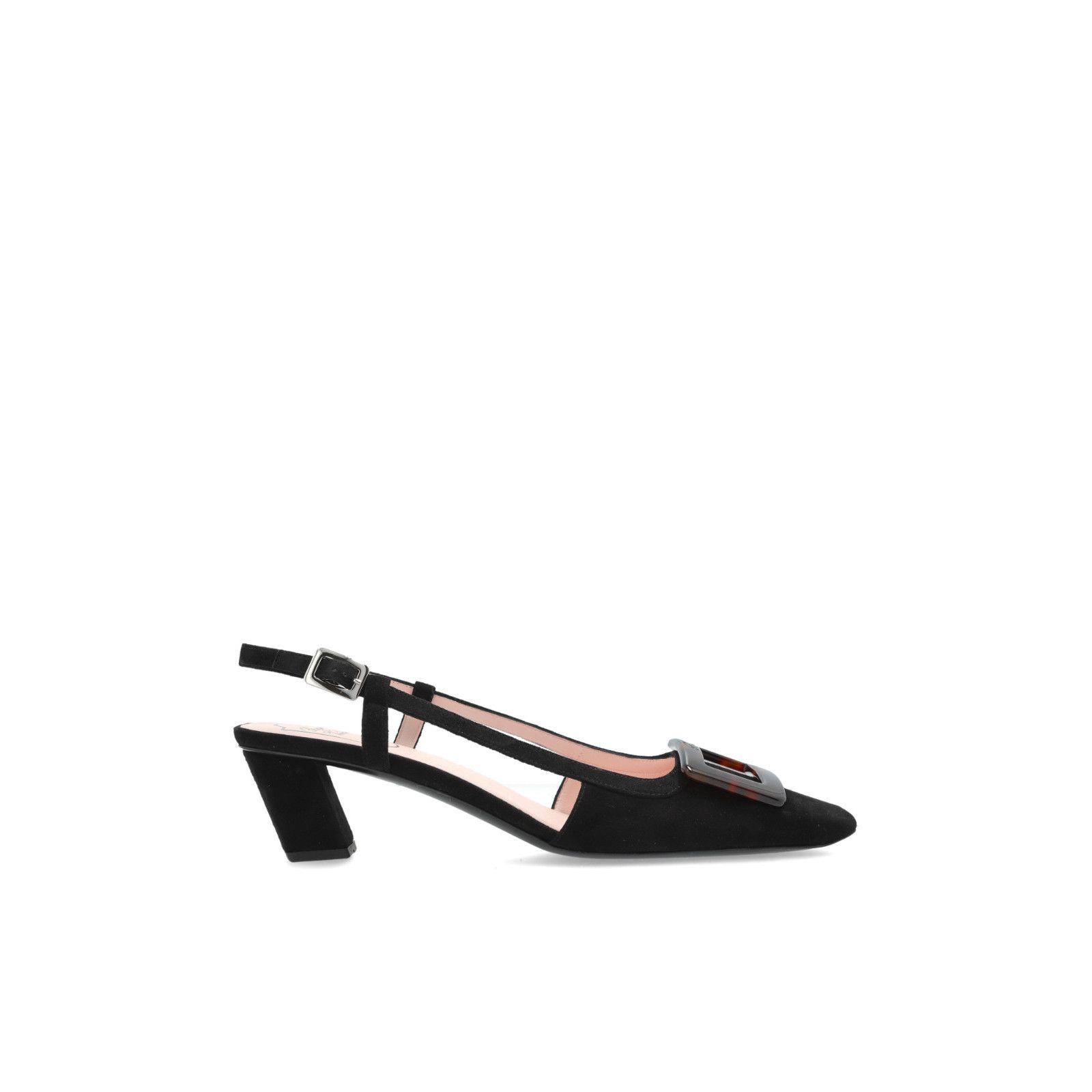 ROGER VIVIER Belle Black Leather 60mm Pumps New & Authentic