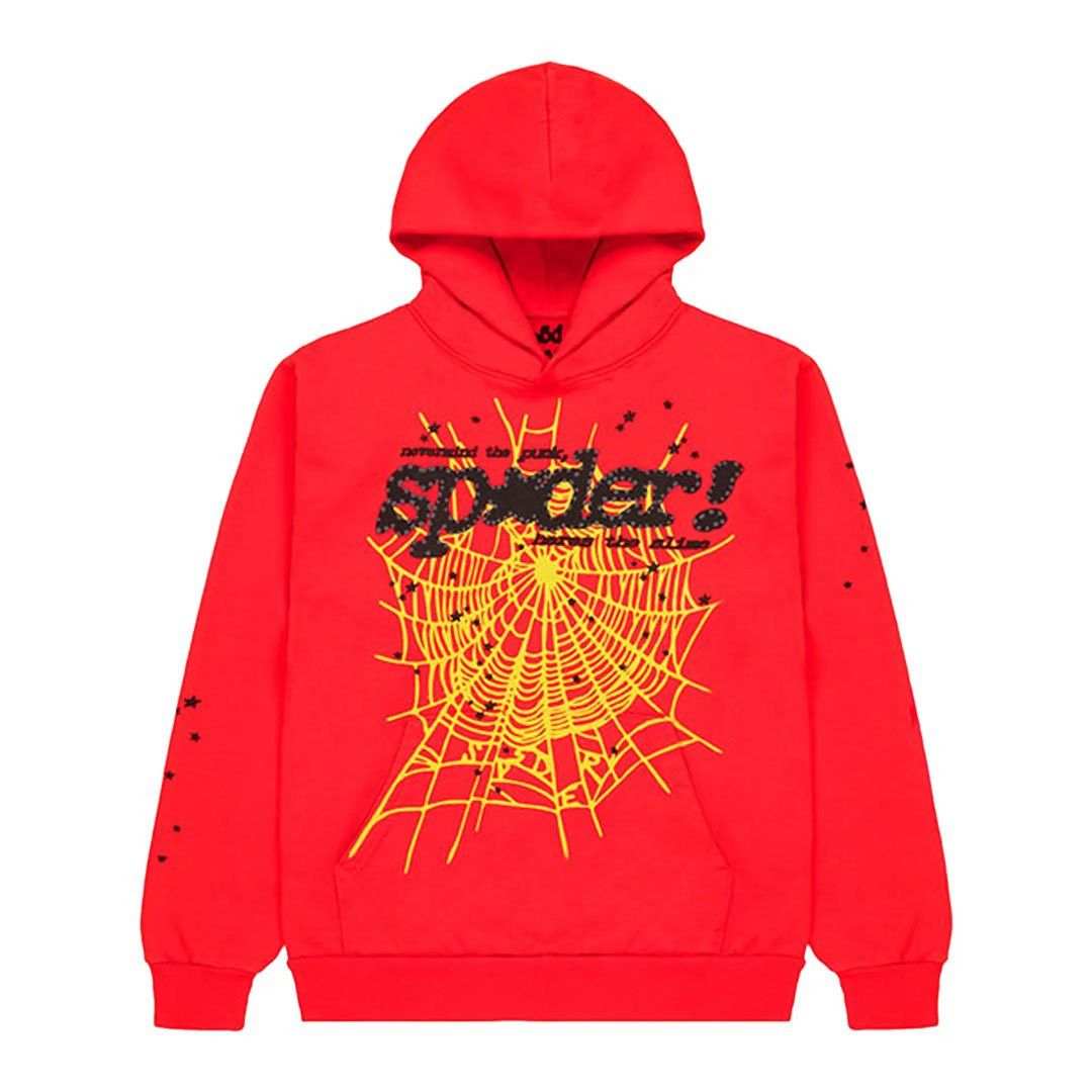Sp5der P*NK V2 Hoodie 'Red' Size US S / EU 44-46 / 1 - 1 Thumbnail