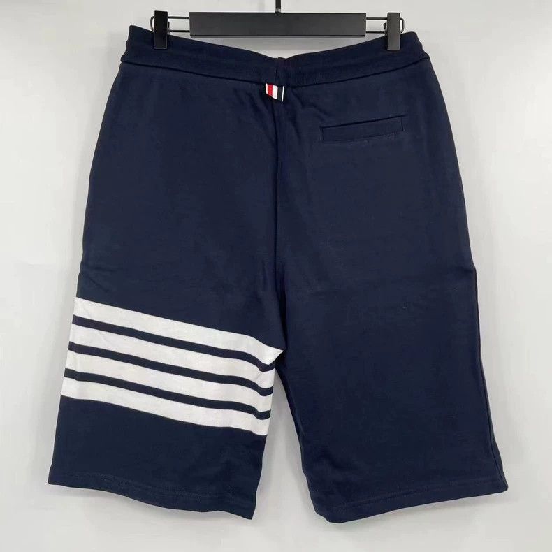 Thom Browne Thom browne Size 3 Dark blue striped drawstring shorts 250 Size US 32 / EU 48 - 2 Thumbnail