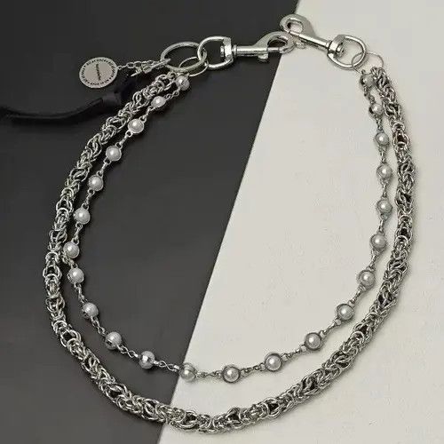 Jewelry 2 Layer Natural Echo Pearled Wallet Chain Size ONE SIZE - 5 Thumbnail