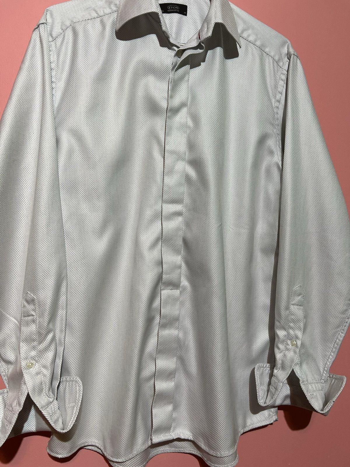 Designer Eton shirt button ups casual classic luxury Size US L / EU 52-54 / 3 - 3 Thumbnail