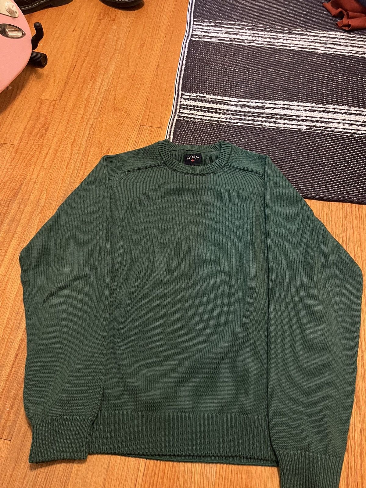 Noah Noah Green Knit Cotton Sweater | Grailed
