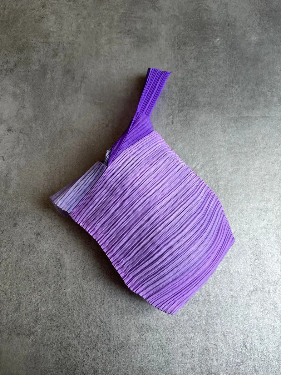 Issey Miyake × Vintage SS2024 Issey Miyake Pleats Please Polyester Purple Tote Bags Size ONE SIZE - 5 Thumbnail
