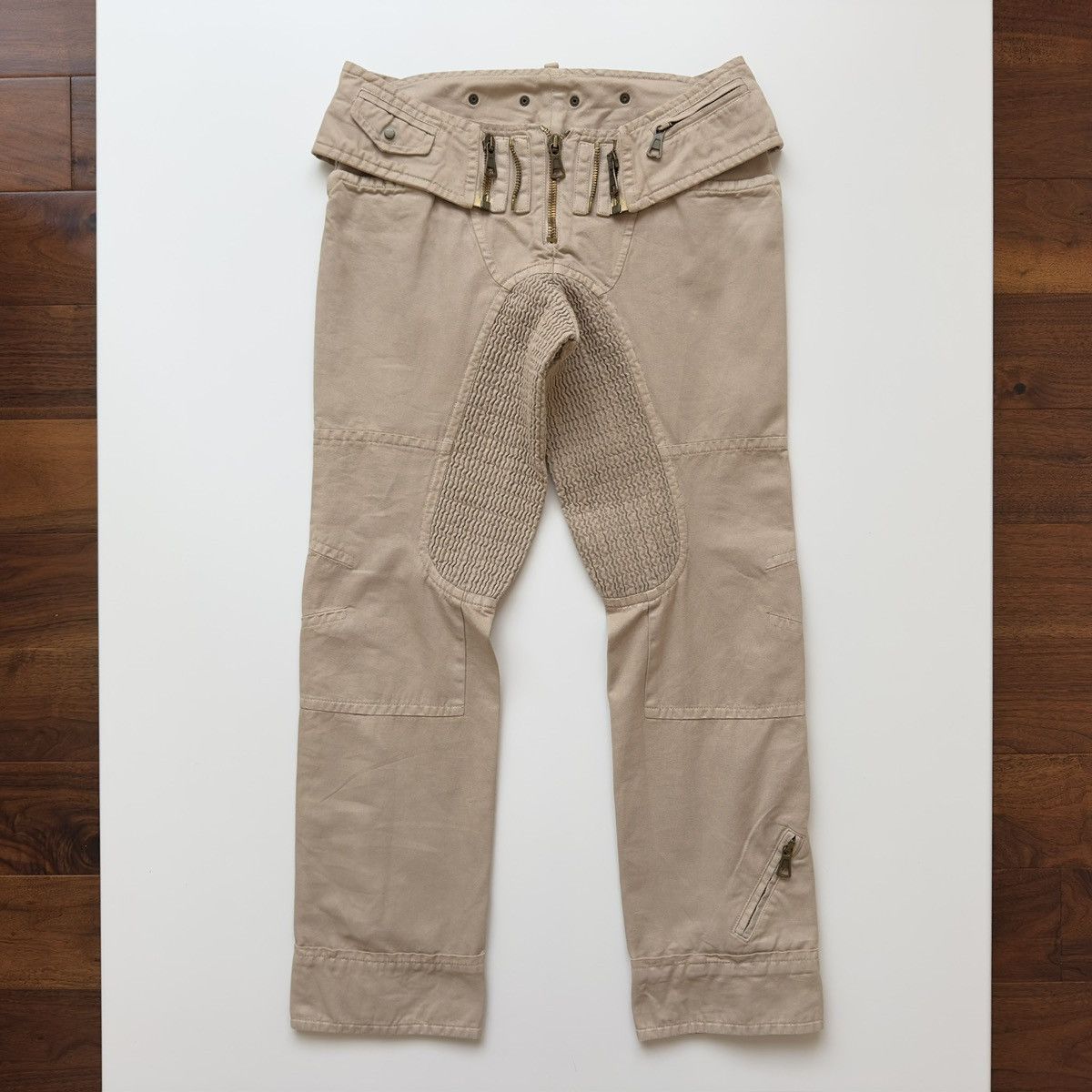 Dsquared2 Dsquared2 F/W 2002 Zip-Off Low Rise Moto Pants Size US 30 / EU 46 - 1 Thumbnail