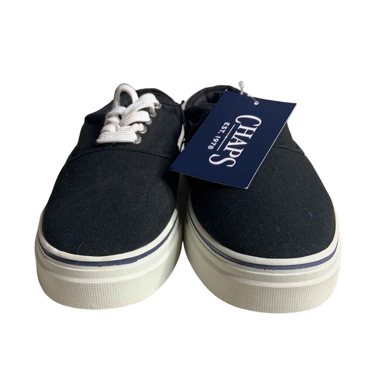 Chaps Chap's Men's Sz 7.5 Canvas Lace-up Fashion Sneaker Black NEW Size US 7 / EU 40 - 13 Thumbnail