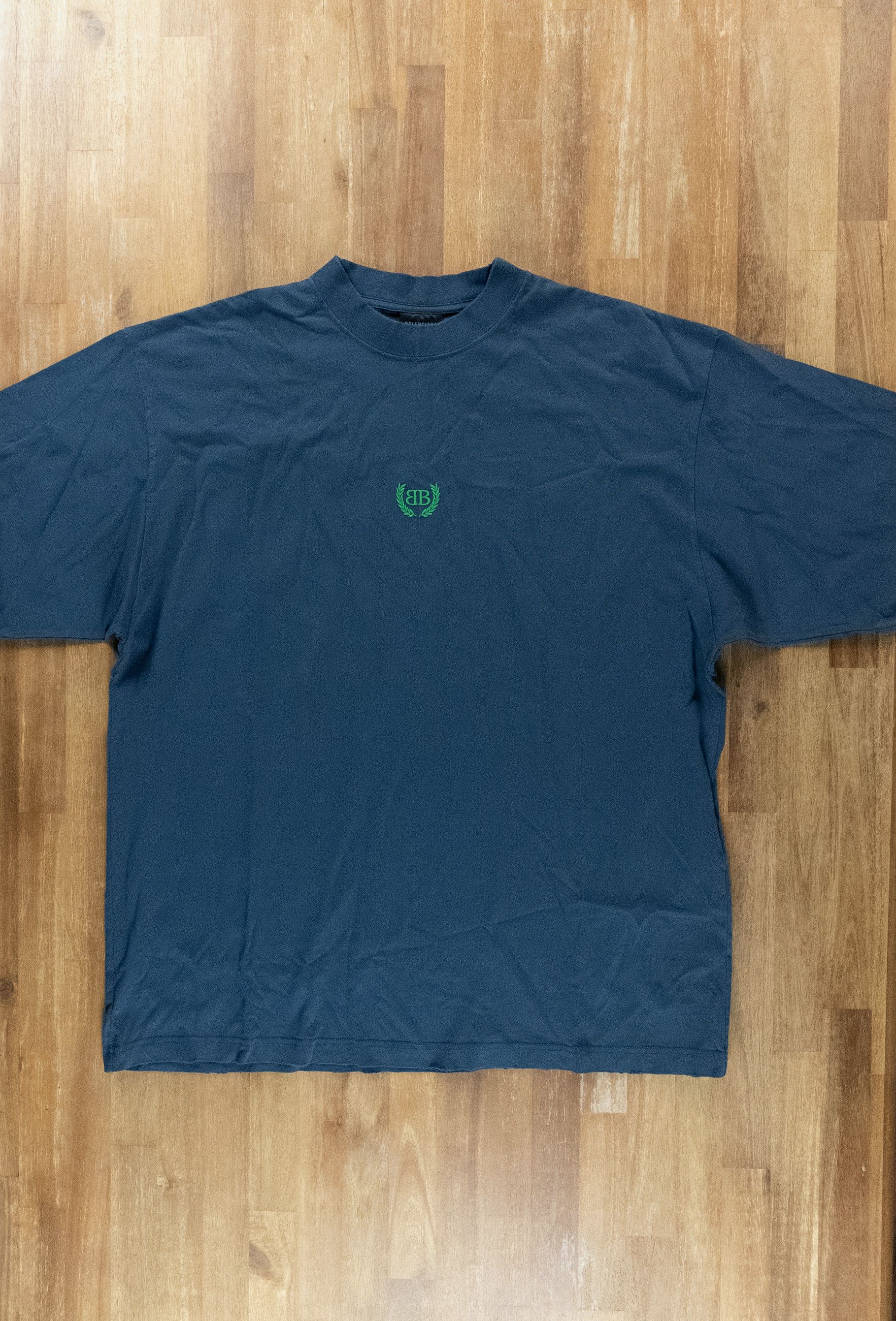 Balenciaga BALENCIAGA Laurel BB logo blue oversize t-shirt Size Medium Size US M / EU 48-50 / 2 - 4 Thumbnail