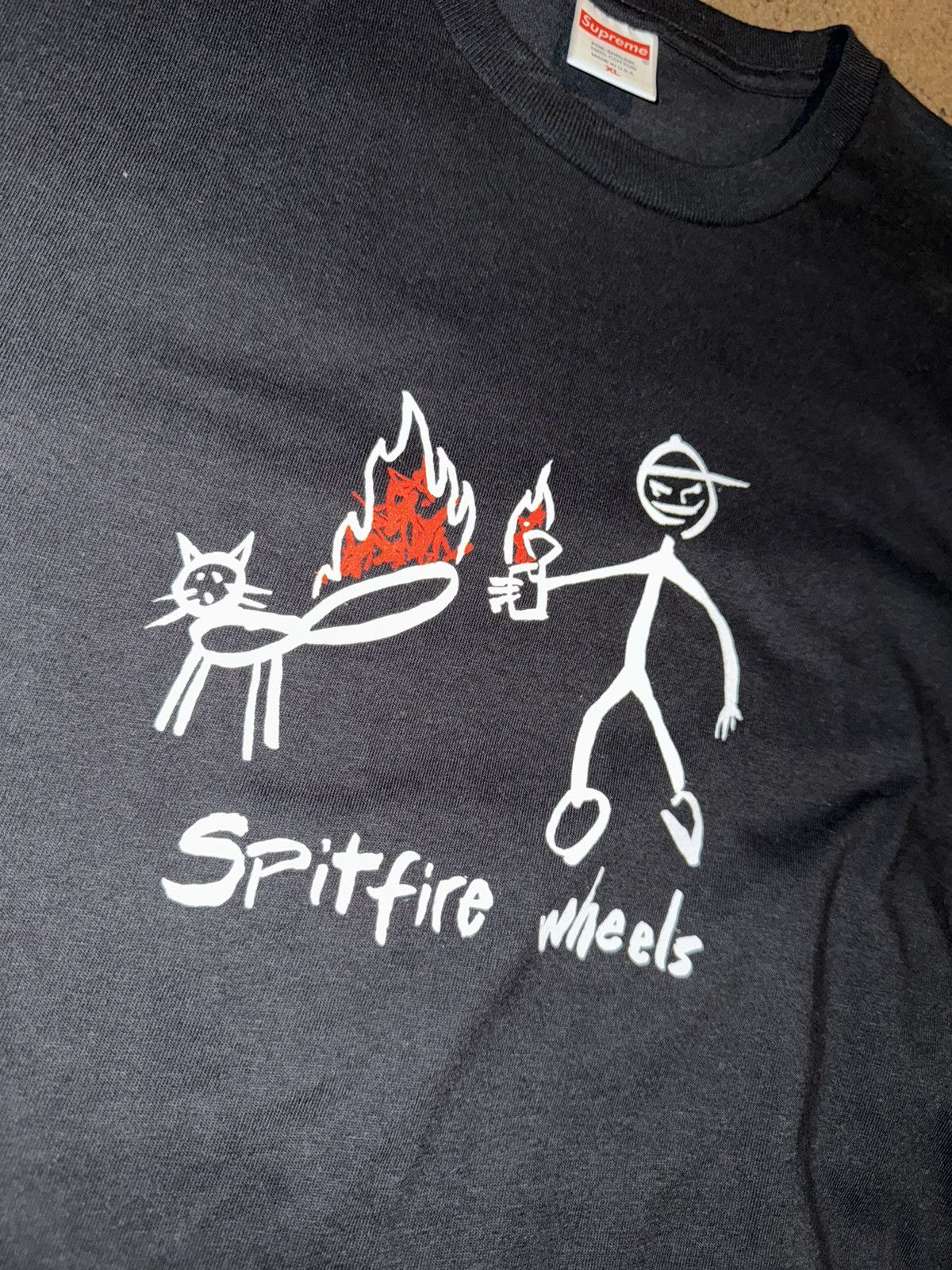 Supreme Supreme Spitfire Cat T-shirt Size US XL / EU 56 / 4 - 3 Thumbnail