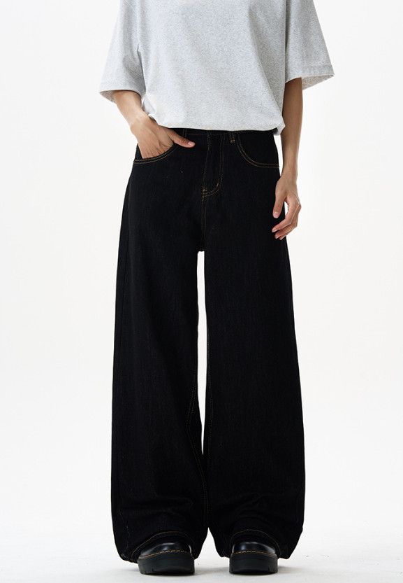 Japanese Brand Men's American straight-leg retro wide-leg jeans y2k Size US 32 / EU 48 - 2 Thumbnail
