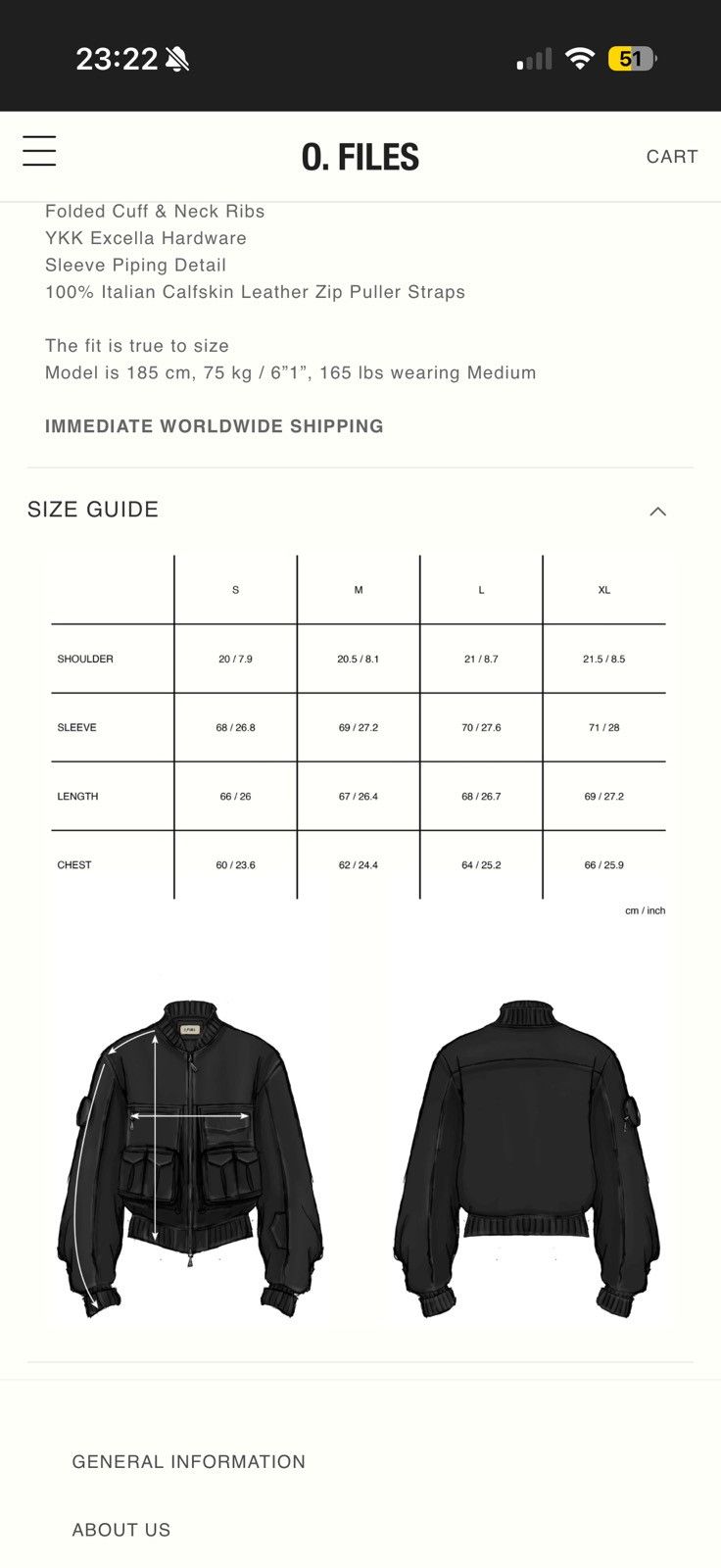 Ojardorf Ojardorf 10-POCKET CARGO BOMBER JACKET Size US S / EU 44-46 / 1 - 13 Thumbnail