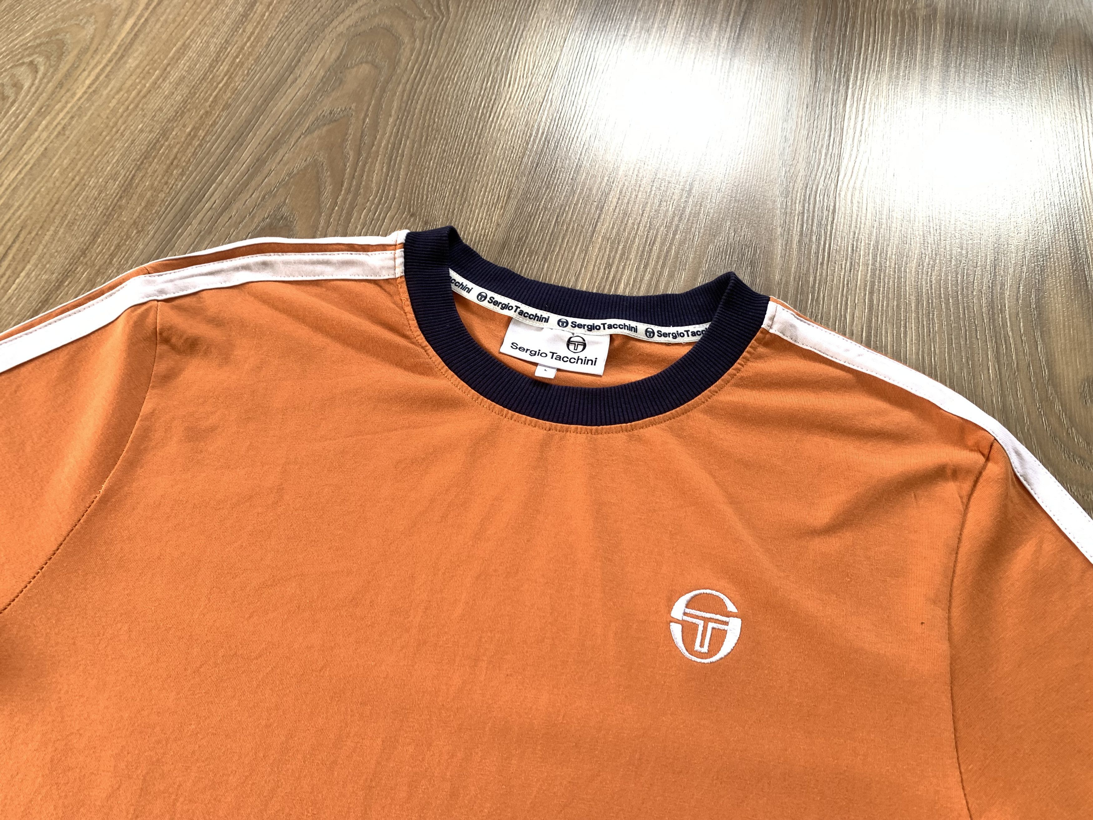 Sergio Tacchini Sergio Tacchini Men's Cotton T-Shirt Size US L / EU 52-54 / 3 - 4 Thumbnail