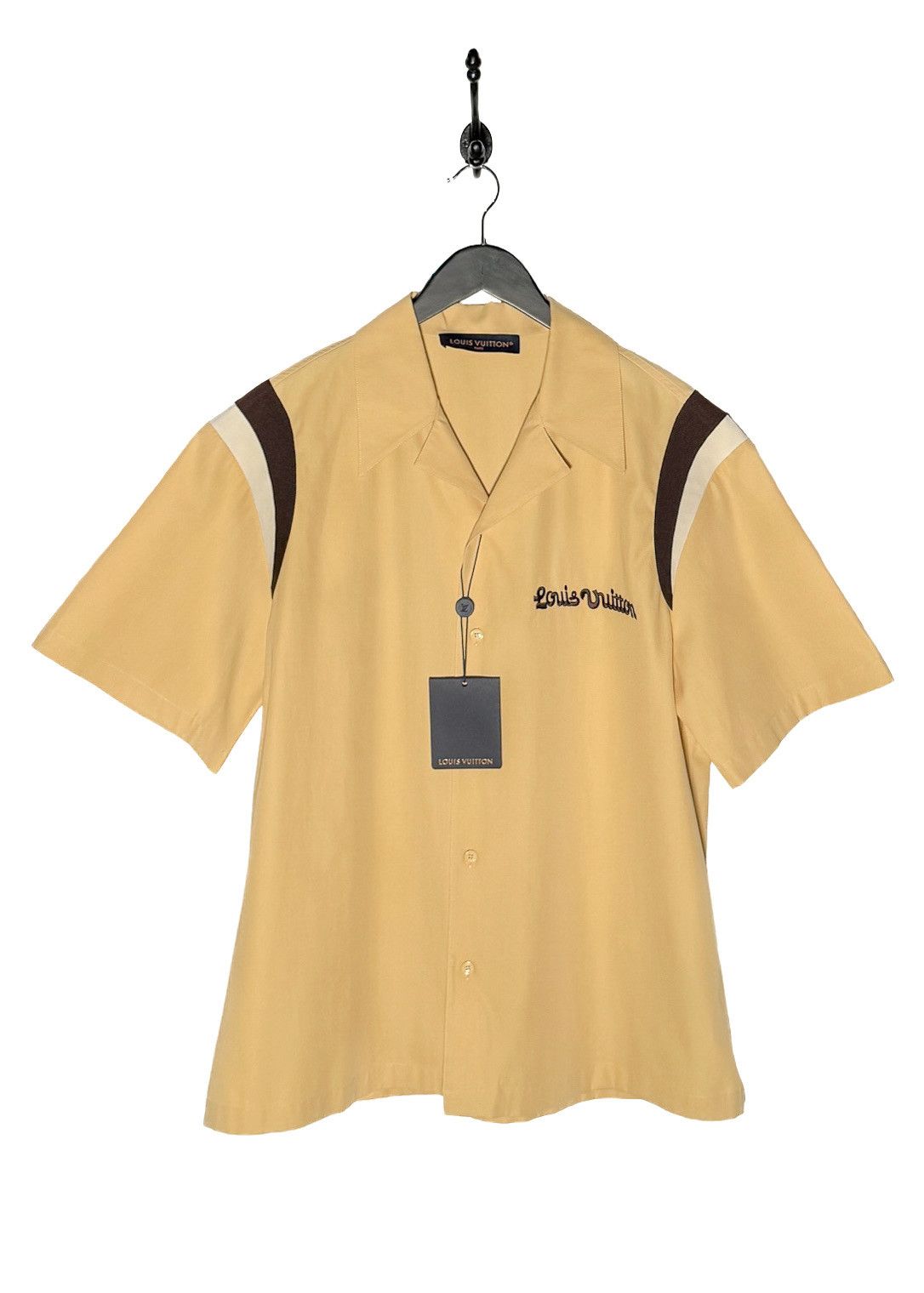 Louis Vuitton × Tyler The Creator Louis Vuitton X Tyler The Creator SS24 Beige Bowling Shirt Size US M / EU 48-50 / 2 - 1 Thumbnail