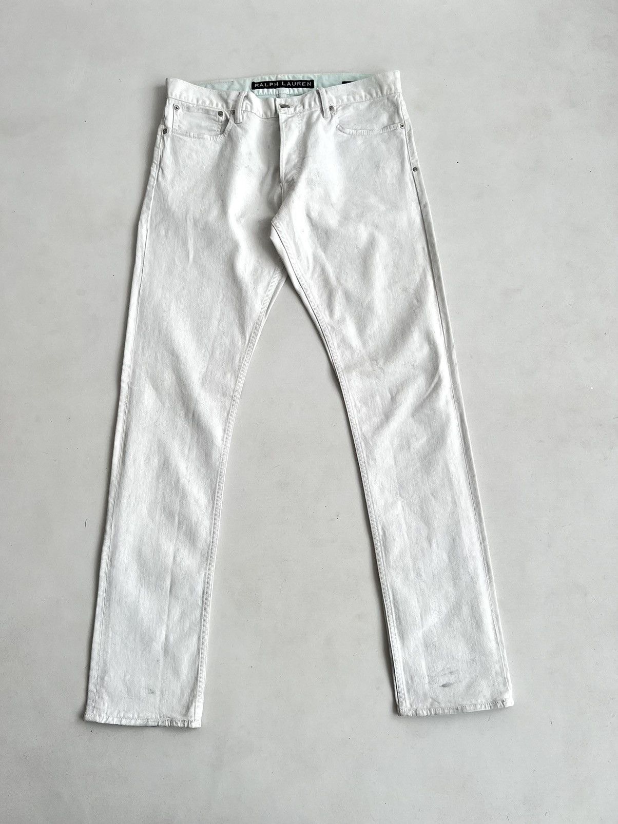 Ralph Lauren Black Label Hand Painted Slim Jeans Margiela