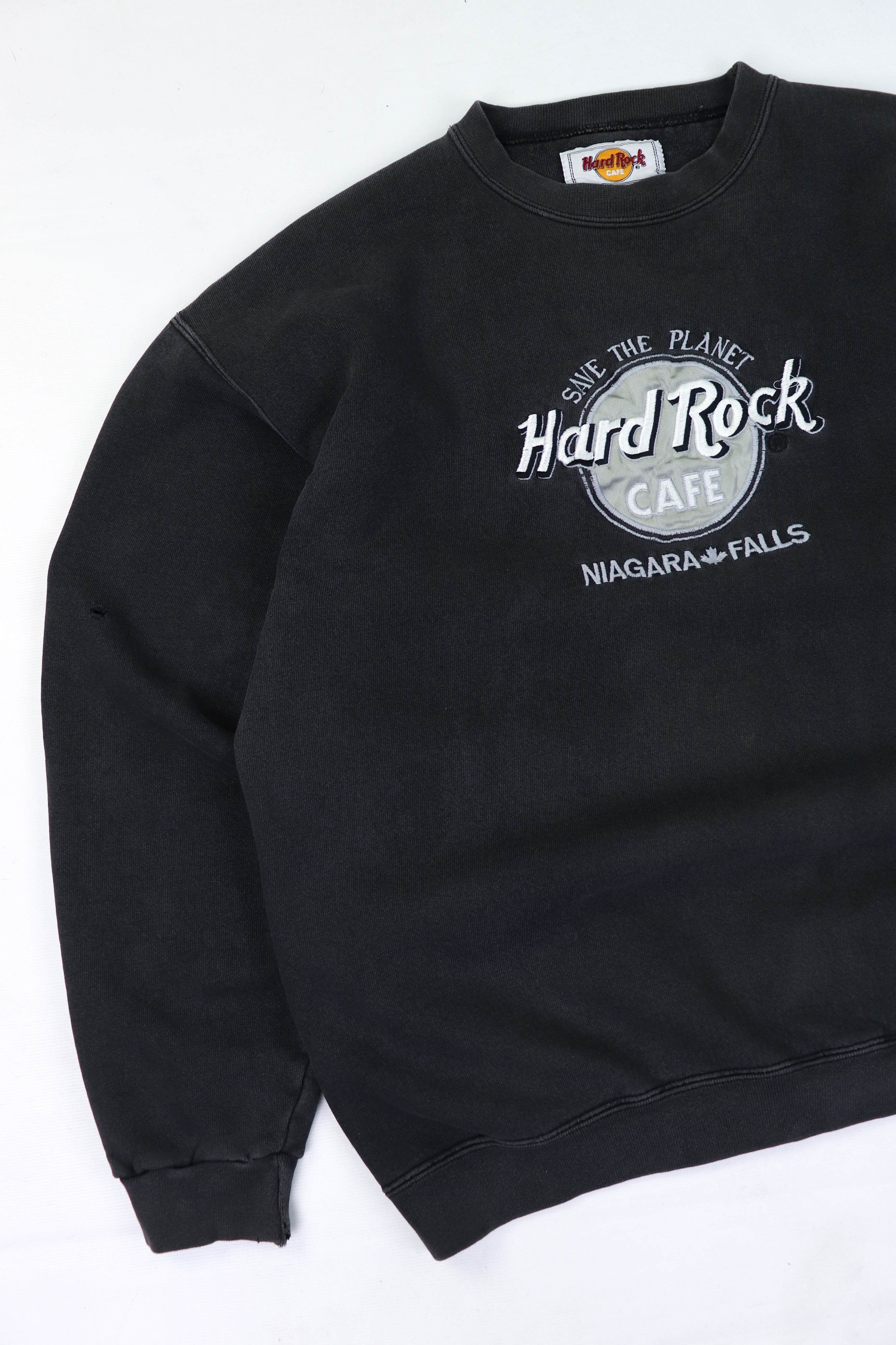 Hard Rock Cafe Hard Rock Cafe 90s Vintage Made in USA Distressed Sweatshirt Size US L / EU 52-54 / 3 - 4 Thumbnail