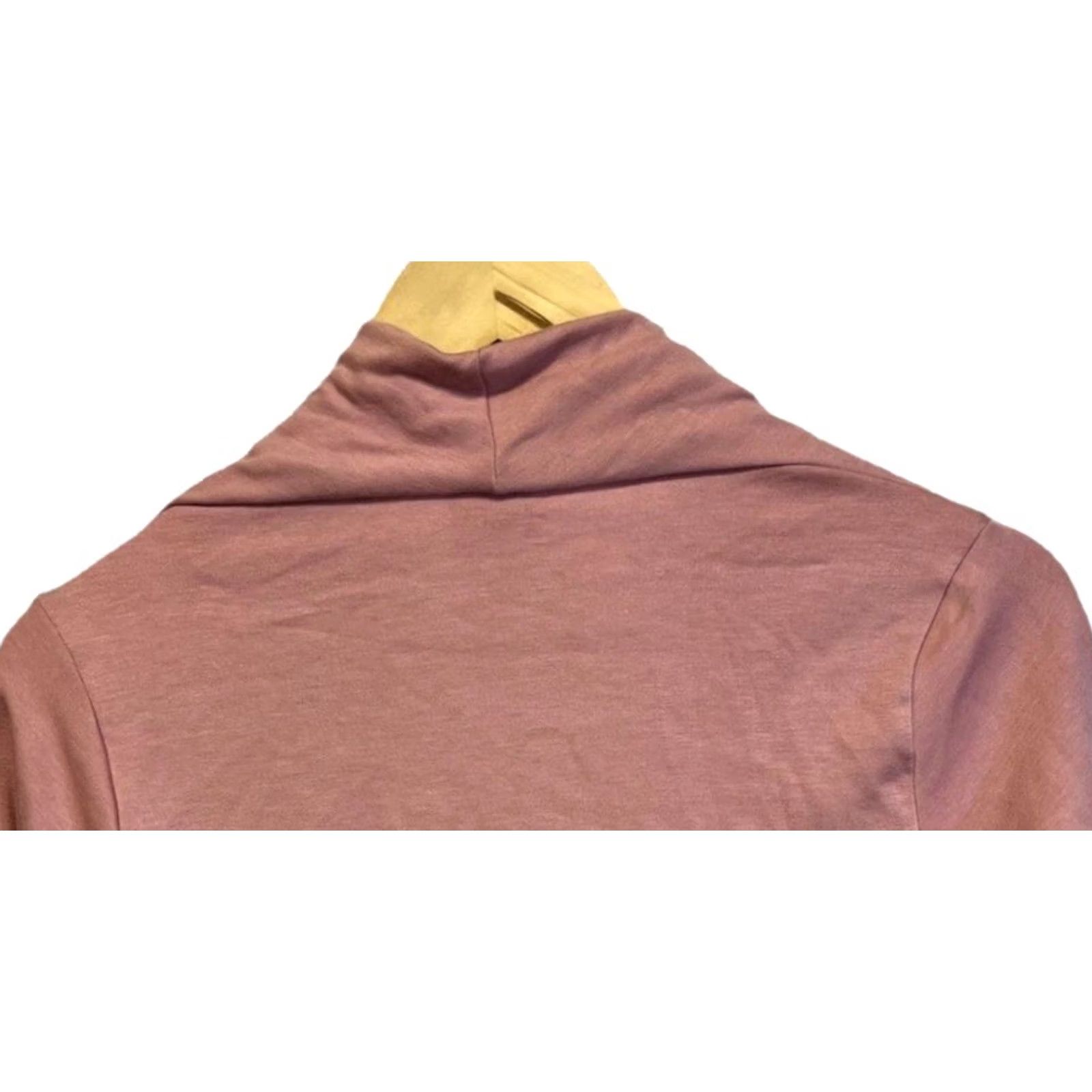 Vintage Bobeau Petite Coral Asymmetrical Wrap Top Funnel Neck Long Sleeve Medium Petite Cardigan Women Sweater Size M / US 6-8 / IT 42-44 - 8 Thumbnail