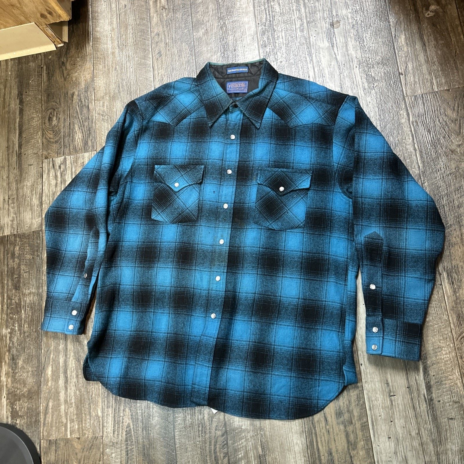 Pendleton VTG Pendleton High Grade Western Wear Wool Pearl Flaws Size US XL / EU 56 / 4 - 1 Thumbnail
