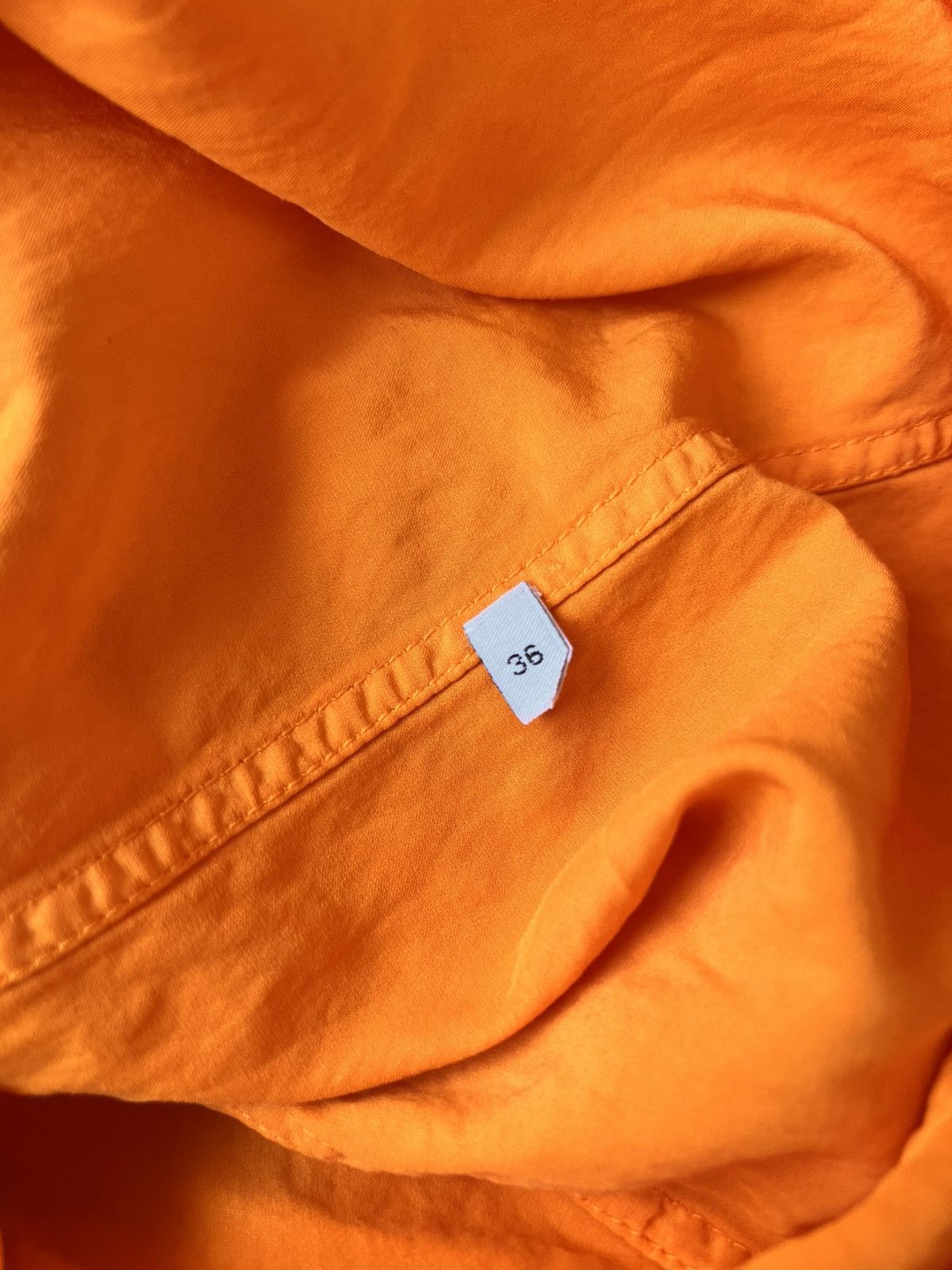 Bottega Veneta XS -S Bottega Veneta Fluid Satin Parka Dress Orange 36 shirt Size XS / US 0-2 / IT 36-38 - 25 Thumbnail