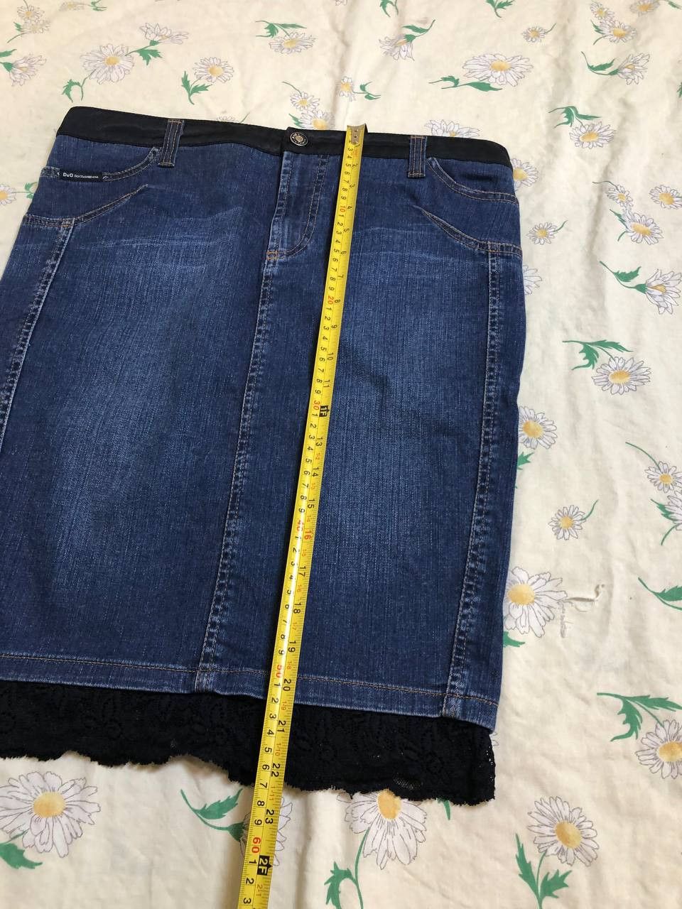 Dolce & Gabbana Dolce & Gabbana Women's Blue and Navy Skirt Size 32" / US 10 / IT 46 - 18 Thumbnail