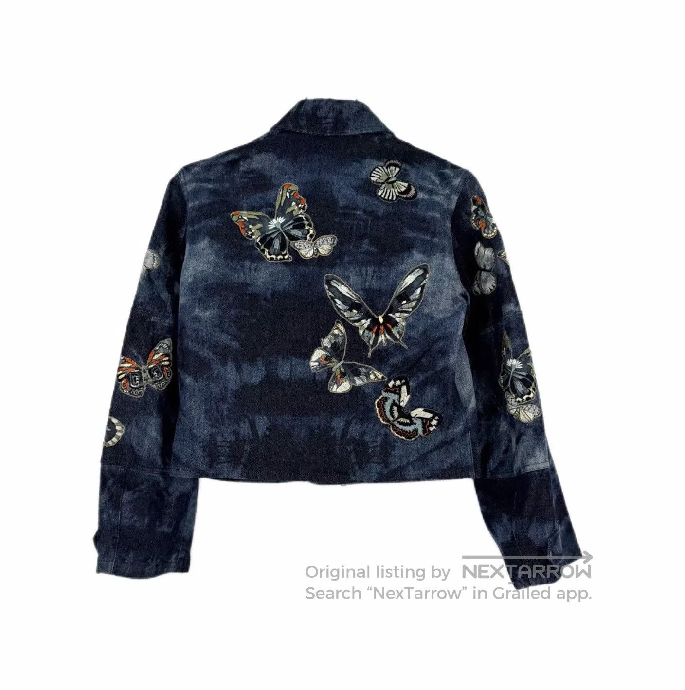 Valentino Valentino Butterfly Embroidery Denim Jacket. Size S / US 4 / IT 40 - 2 Thumbnail