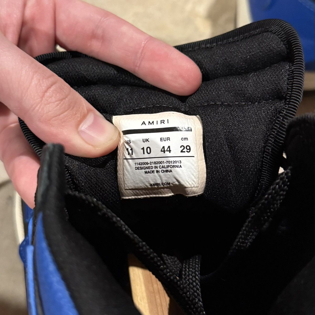 Amiri Amiri Skel Top High Sneaker Black Blue US 11 Size US 11 / EU 44 - 14 Thumbnail