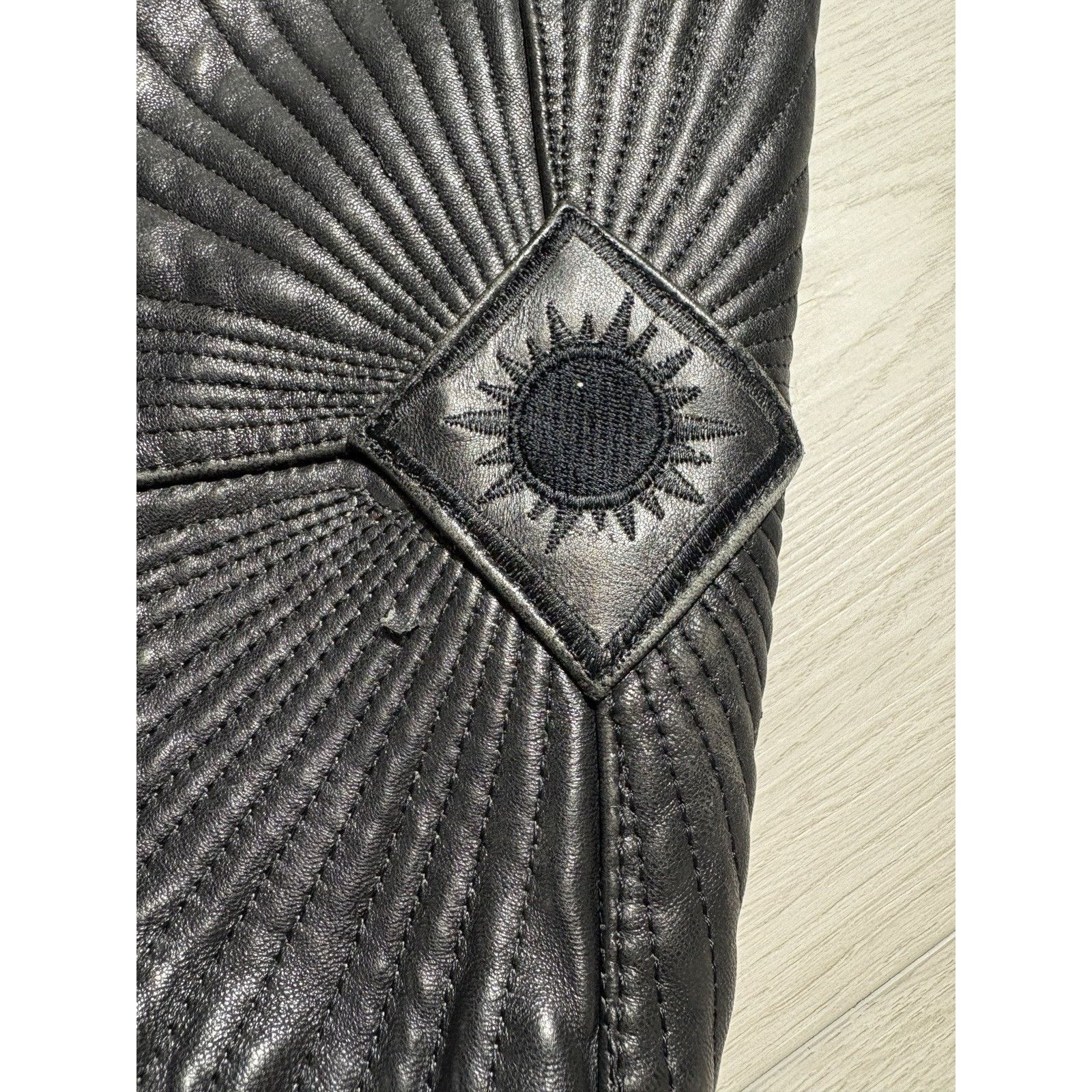 Knoles & Carter Knoles & Carter DAMU Quilted Sunburst Leather Jacket 3XL Size US XXL / EU 58 / 5 - 20 Thumbnail