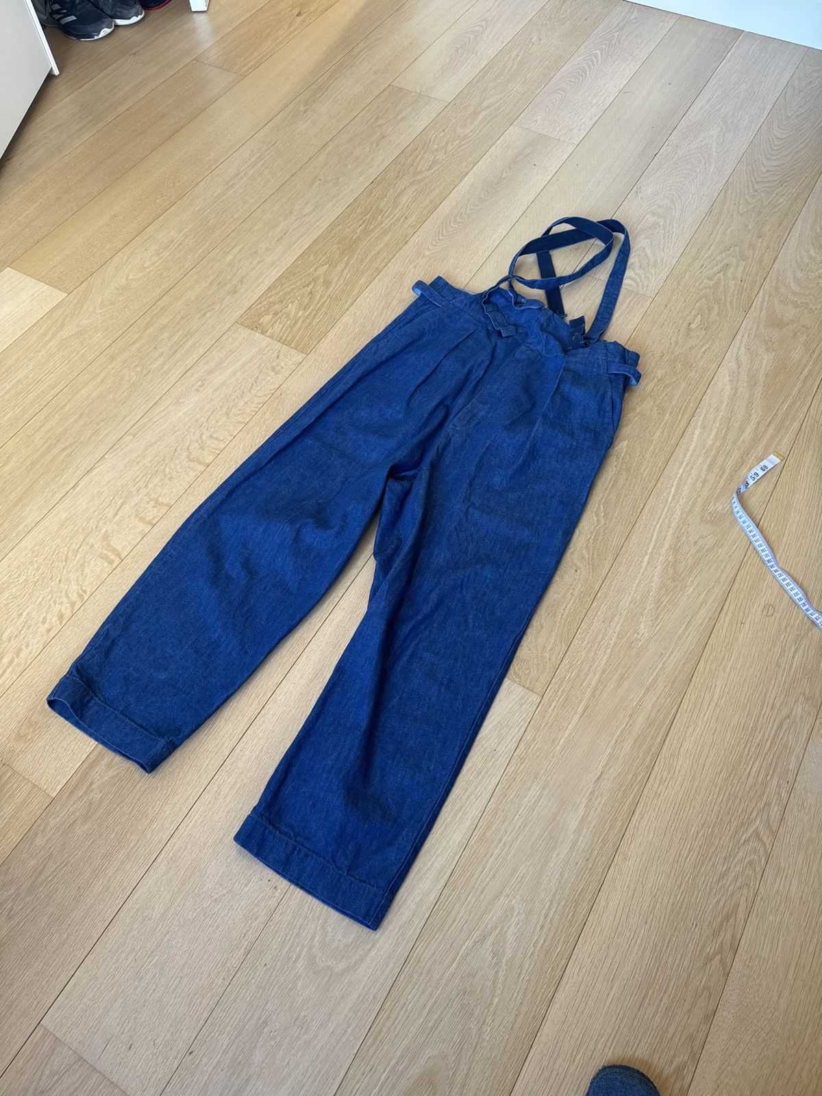 image of Kapital Blue Denim Overalls, Men's (Size 34)