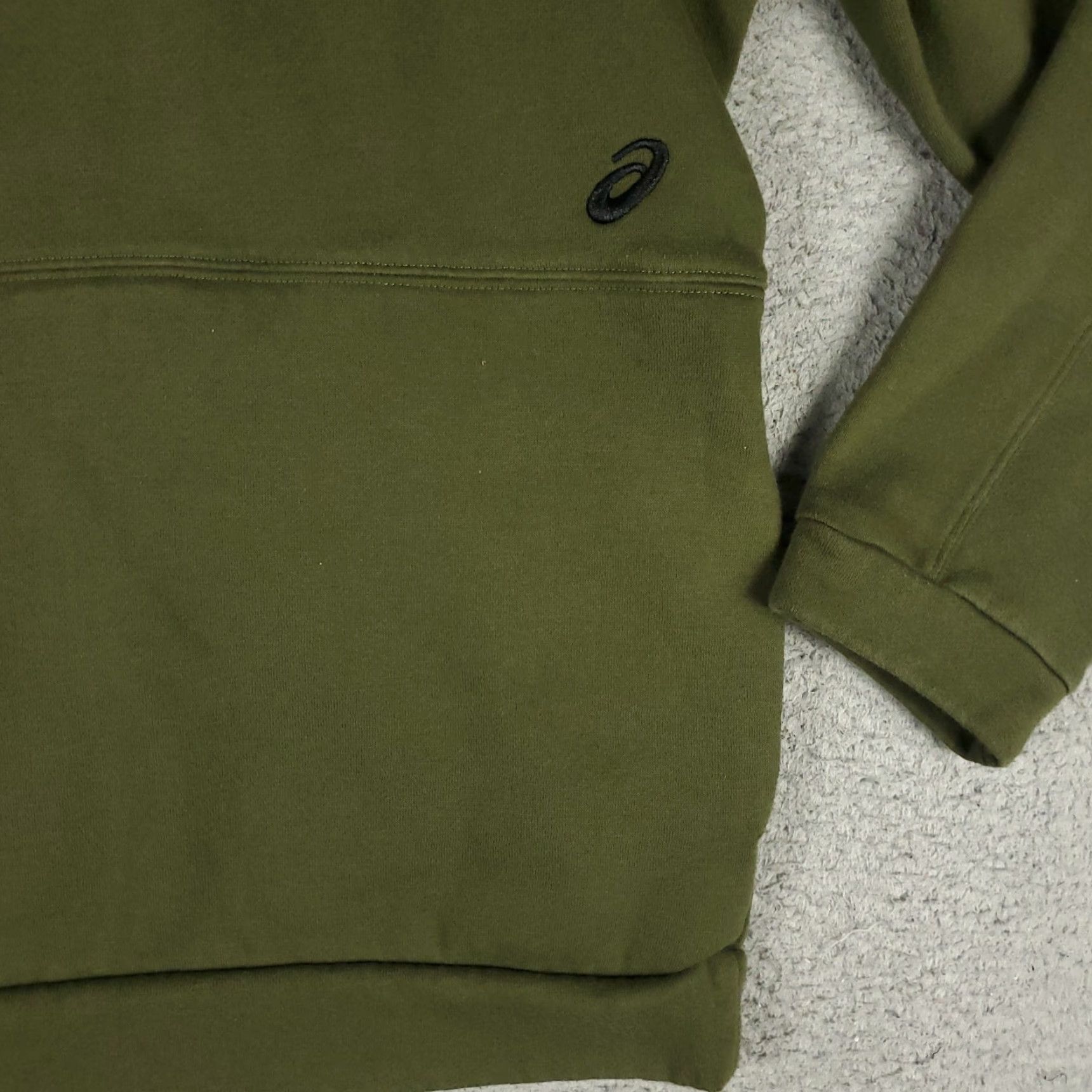 Asics ASICS Hoodie Mens L Green Pullover Sweatshirt Size US L / EU 52-54 / 3 - 4 Thumbnail
