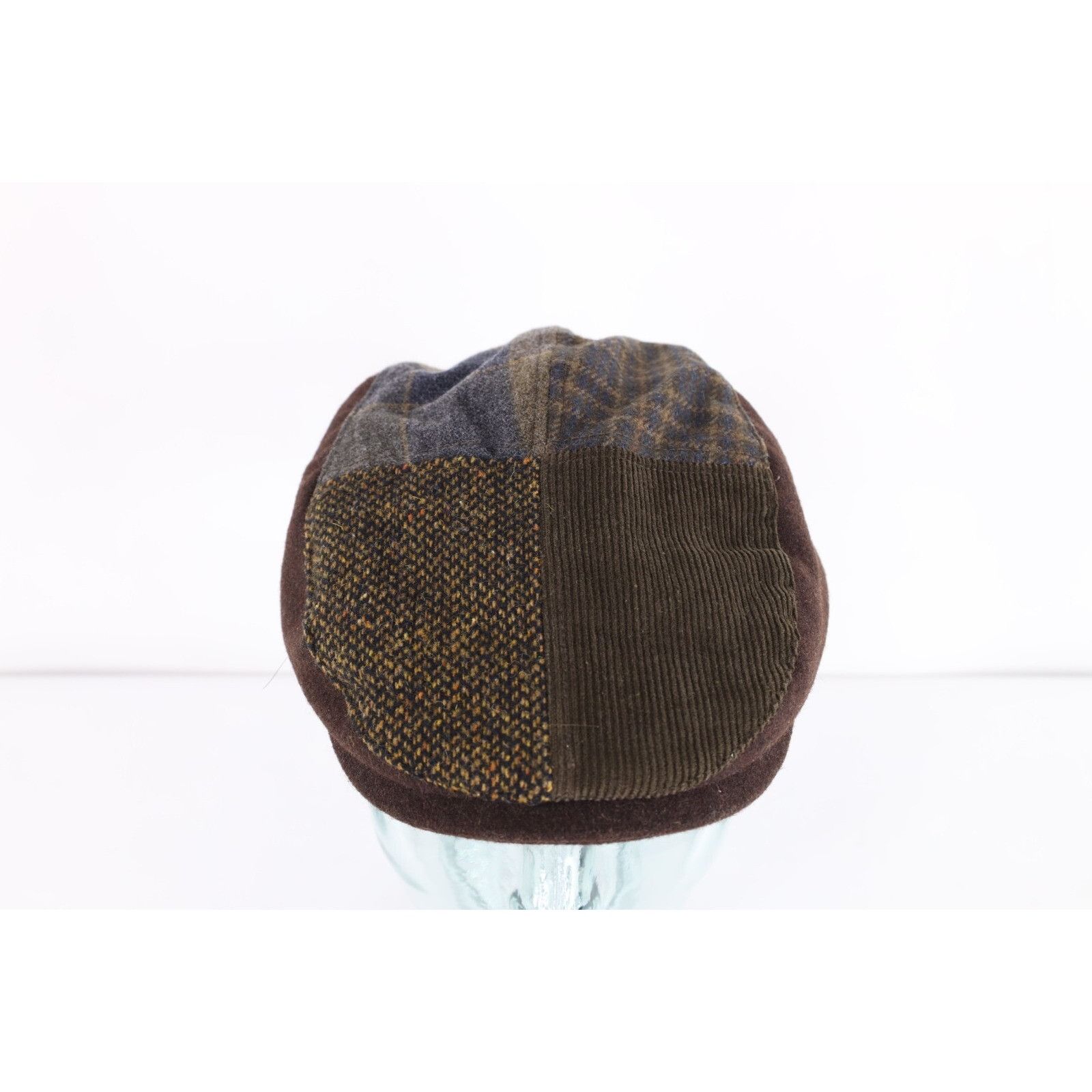 Vintage Vintage 90s Y2K Wool Blend Patchwork Newsboy Cabbie Hat Size ONE SIZE - 2 Thumbnail