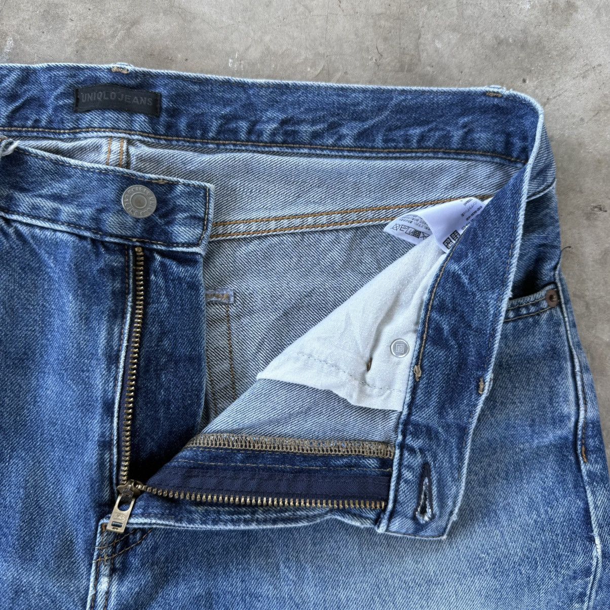 Japanese Brand W35 Vintage S002 Faded Ripped Denim Jean Pants Size US 35 - 7 Thumbnail
