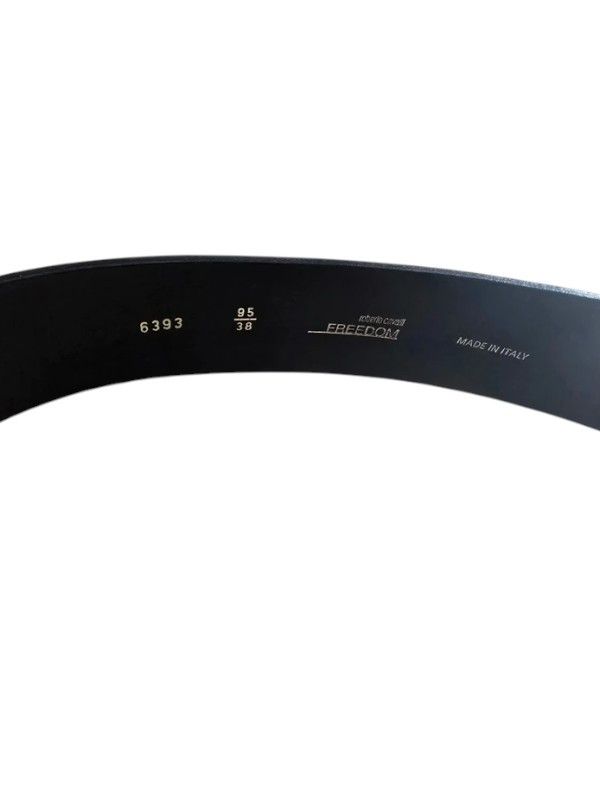 Roberto Cavalli Roberto Cavalli Black “Freedom” Embossed Tiger Belt, c.2010s Size ONE SIZE - 2 Thumbnail